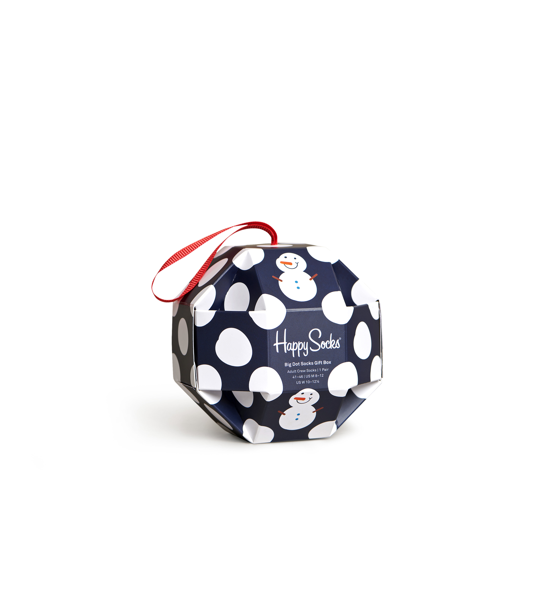 1-Pack Big Dot Snowman Gift Box