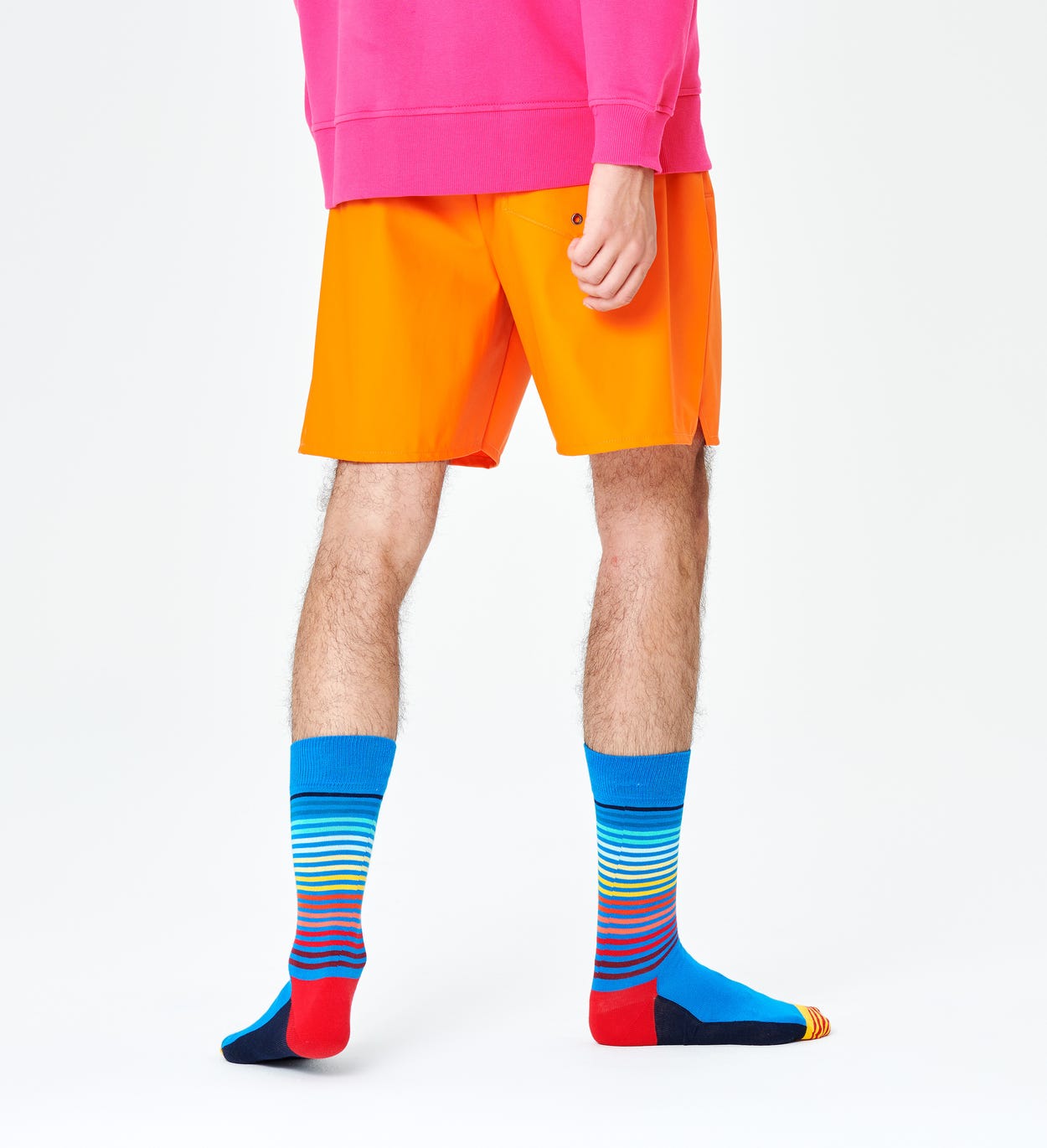 Half Stripe Socken, Blau | Happy Socks