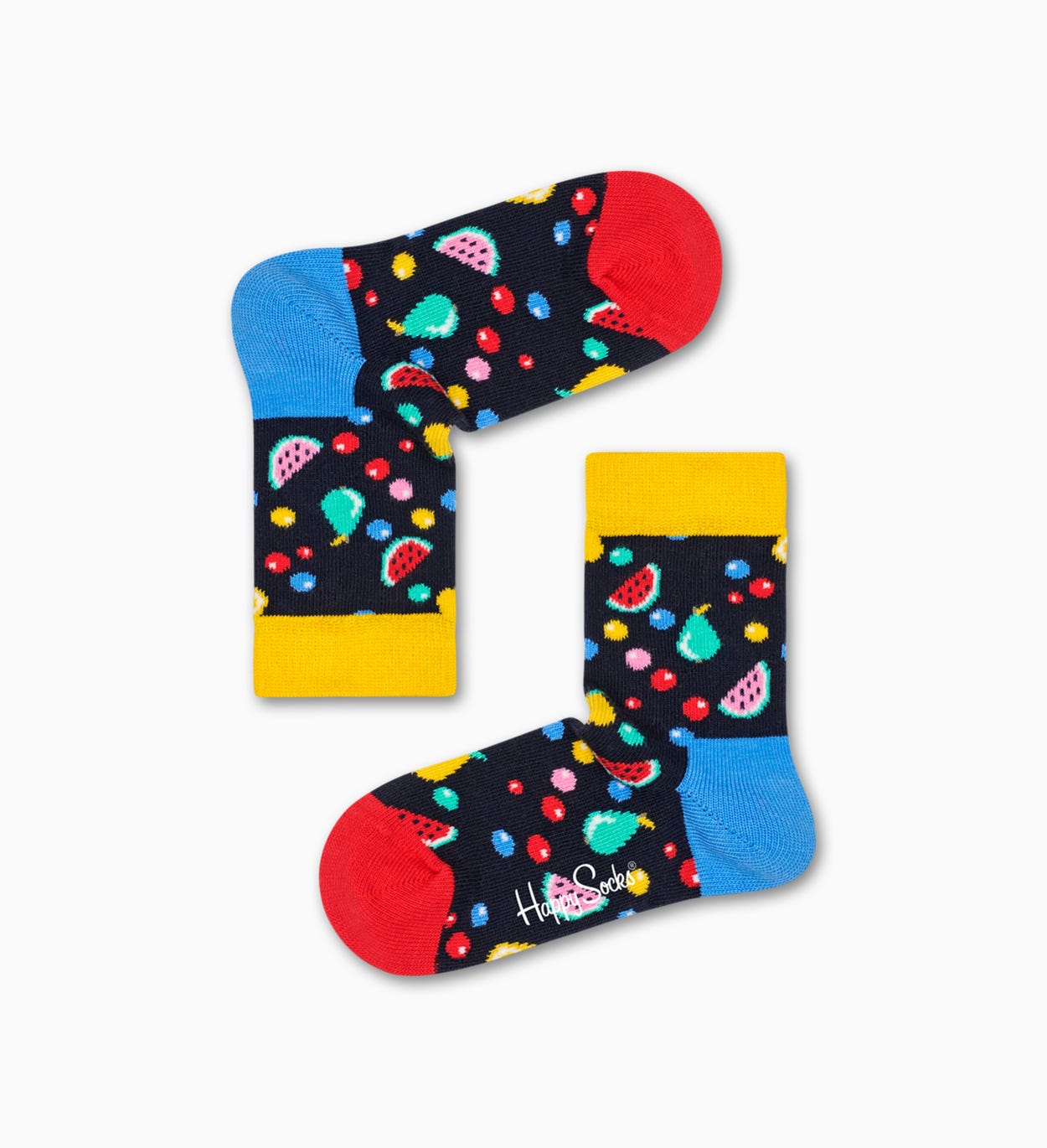 Schwarze Kinder amp; Baby Socken: Fruit Salad | Happy Socks