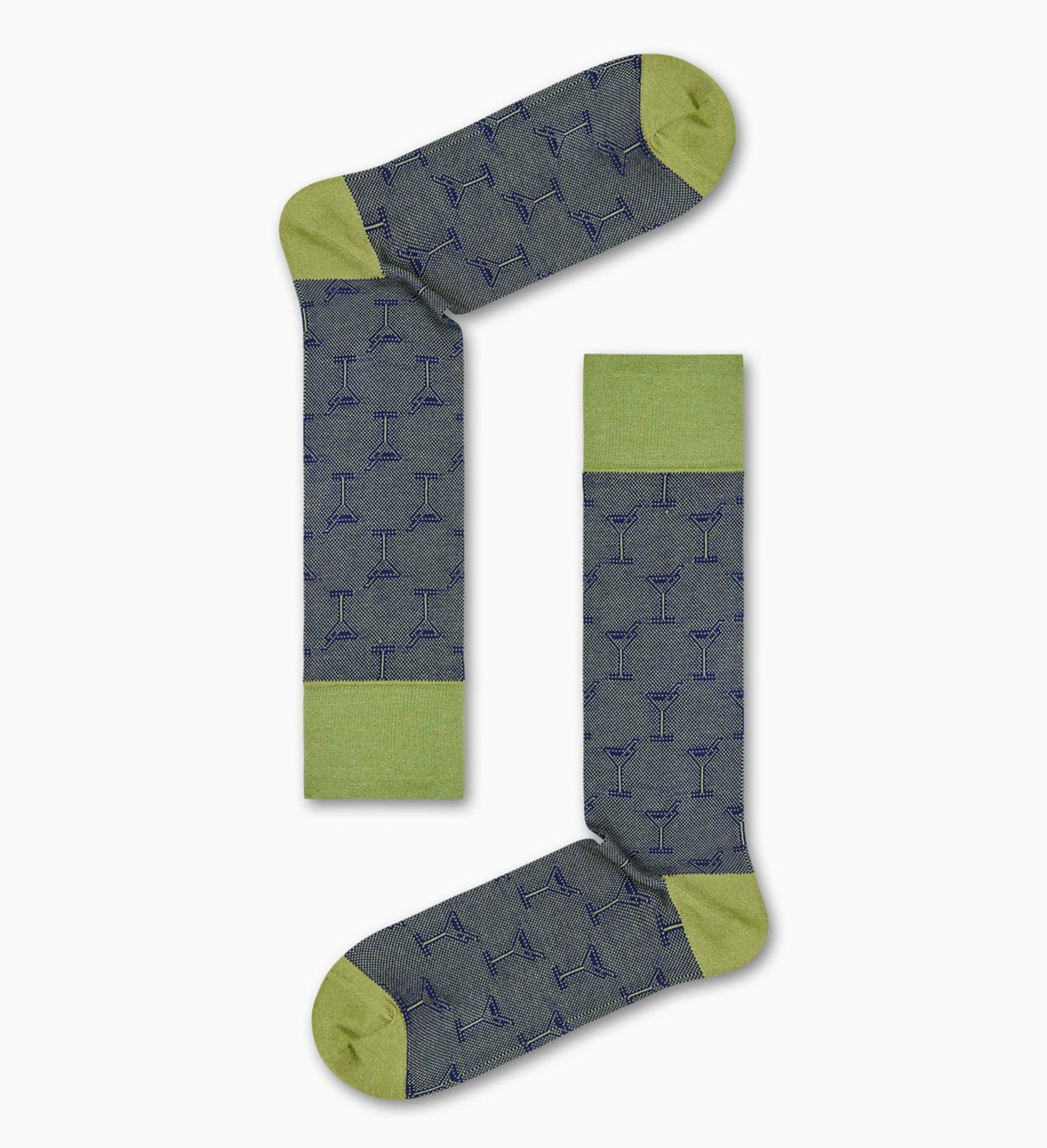 Grüne Anzugsocken: Cocktail - Dressed | Happy Socks