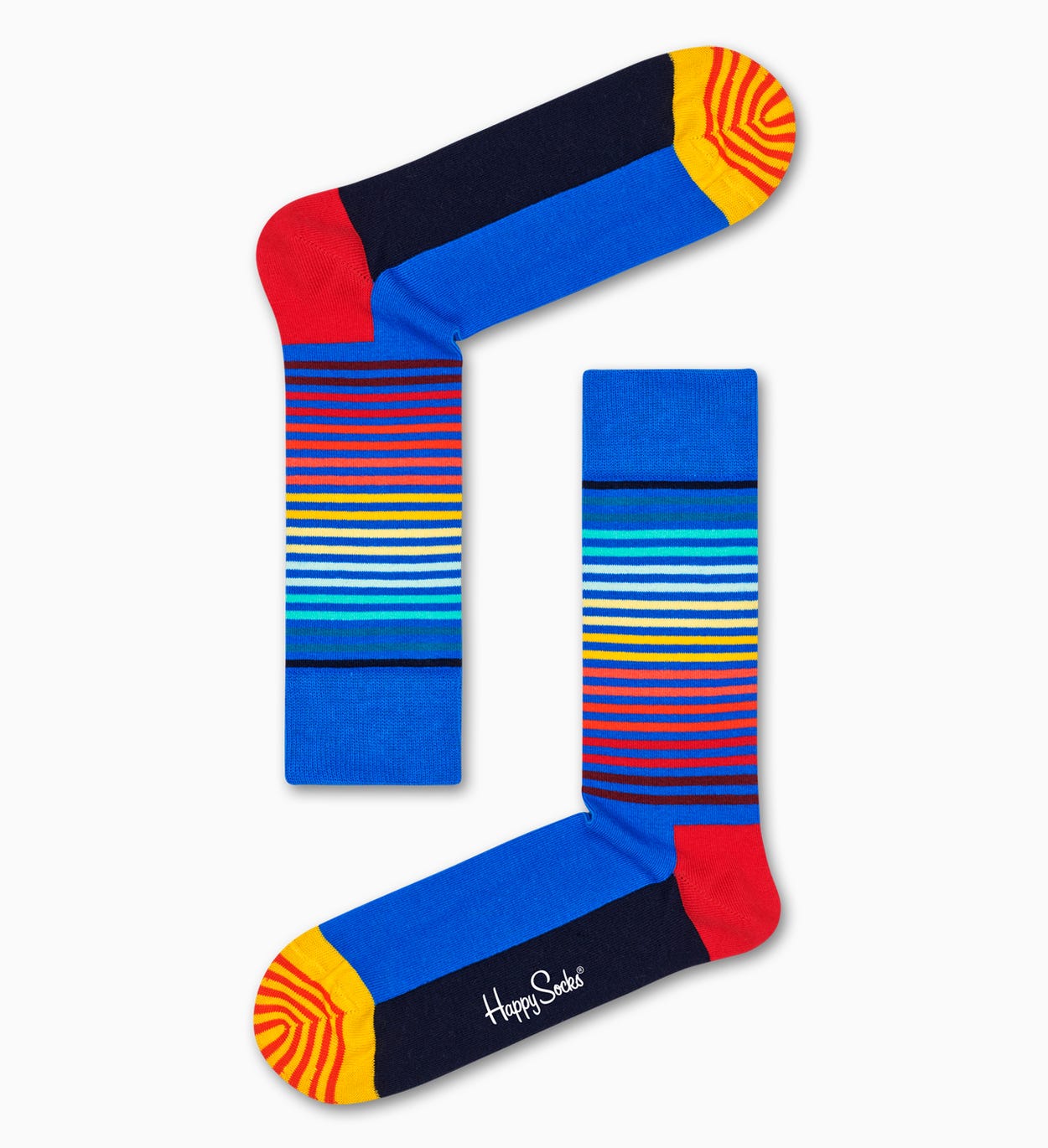 Half Stripe Socken, Blau | Happy Socks