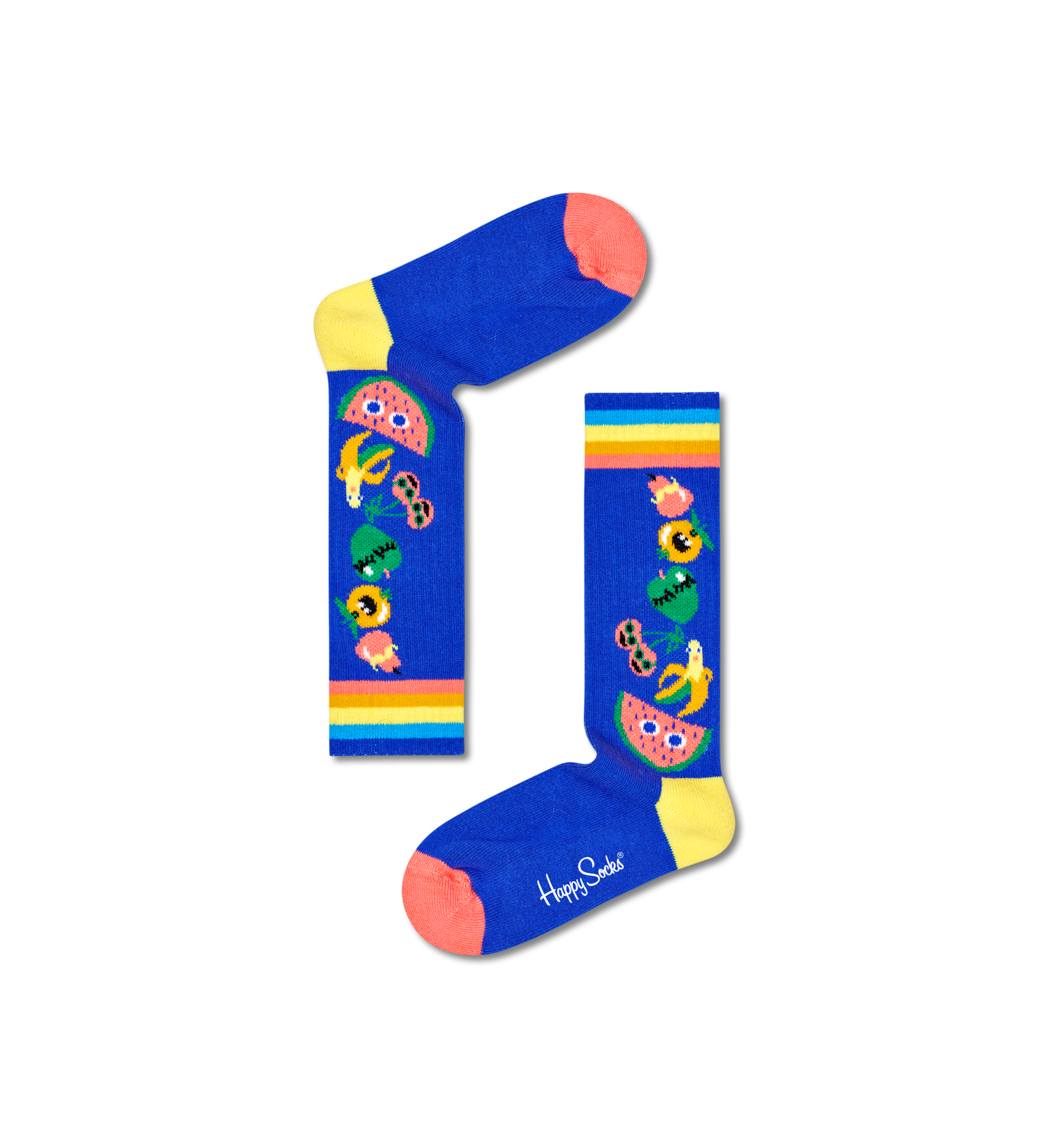 Kids Fruit Tower Rib Knee High Sock