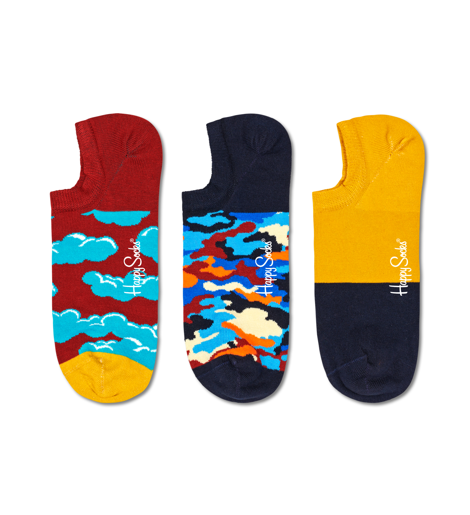 3-Pack Under The Clouds No Show Sock