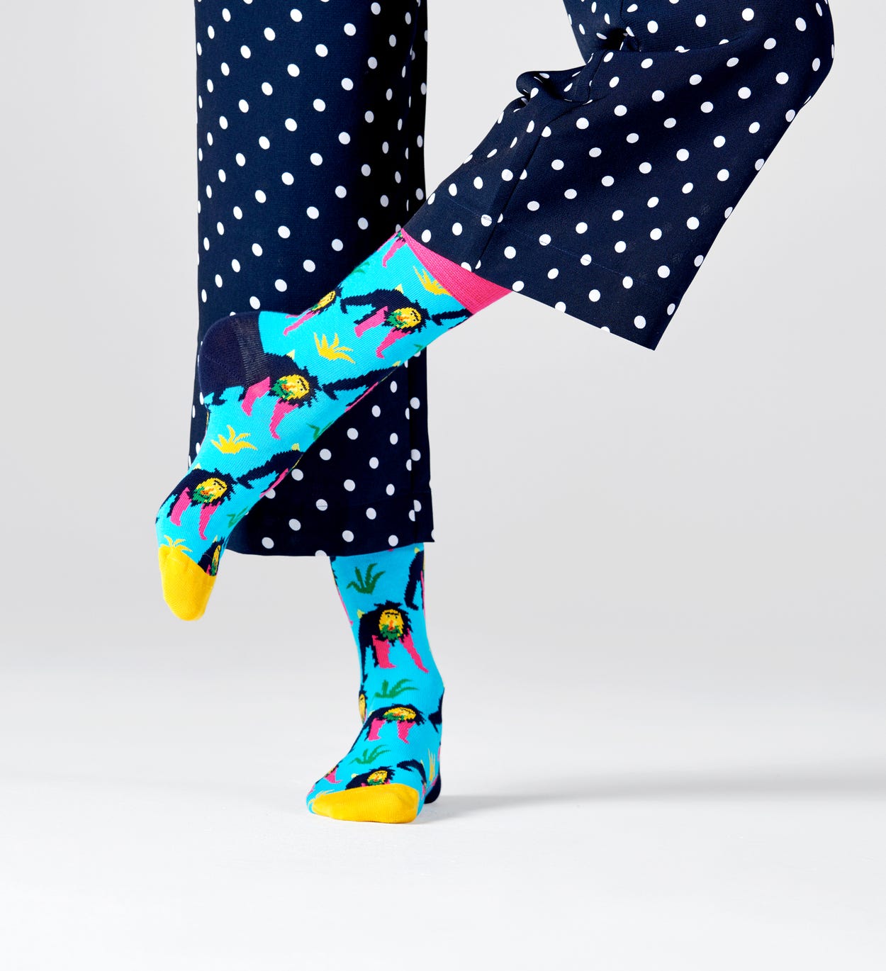 Affen Socken, Blau | Happy Socks
