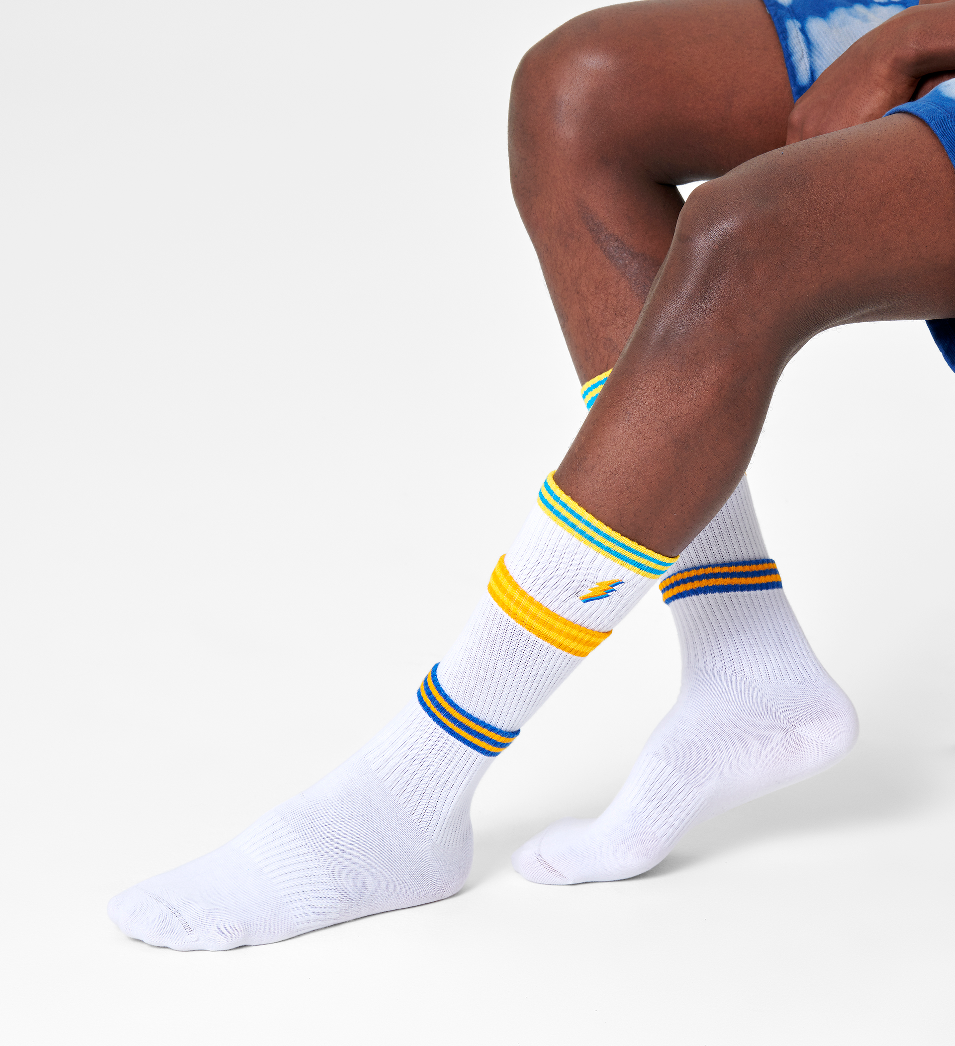 Colors Cuff Thin Crew Sock