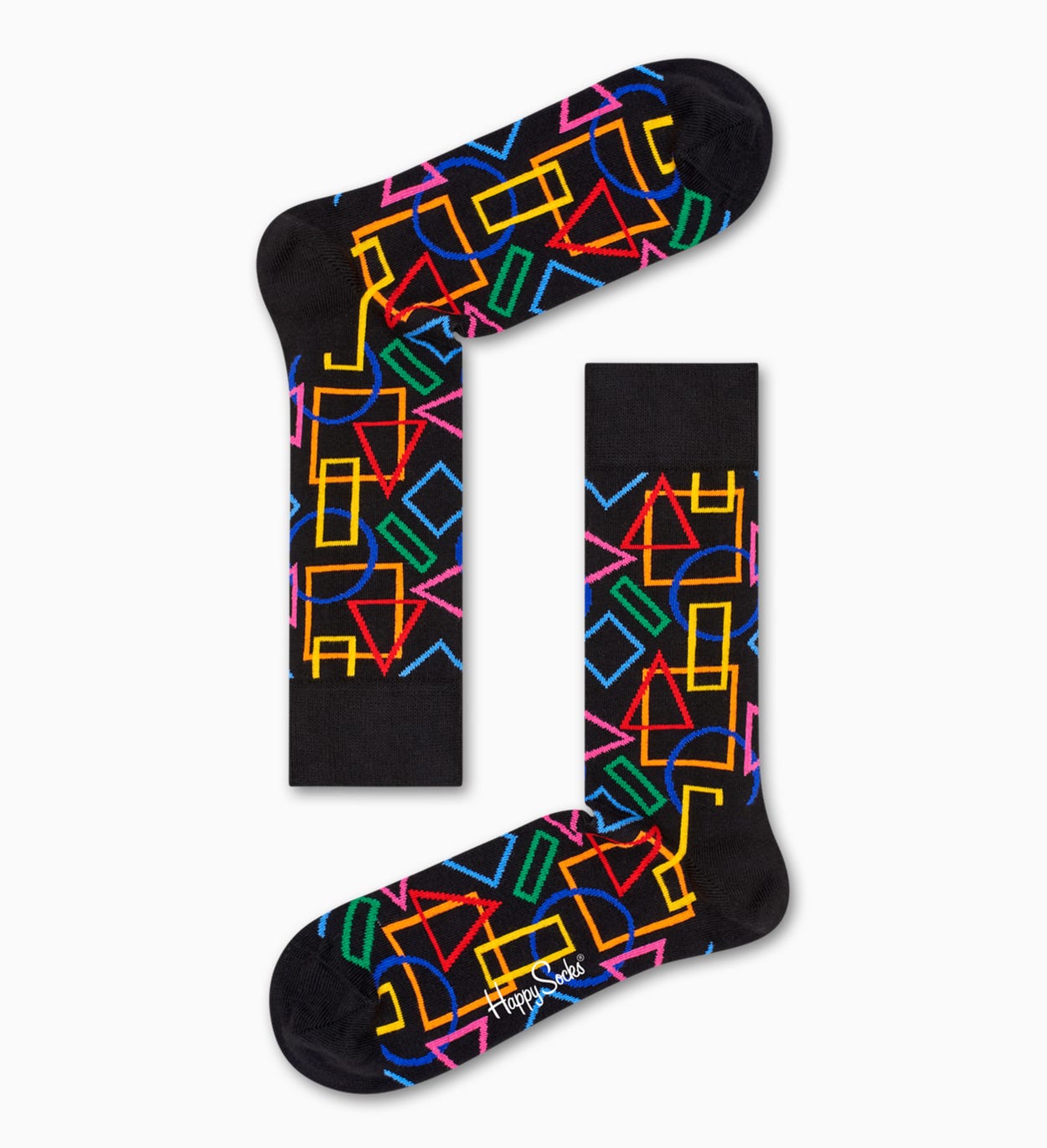 Black socks: Geometric pattern | Happy Socks