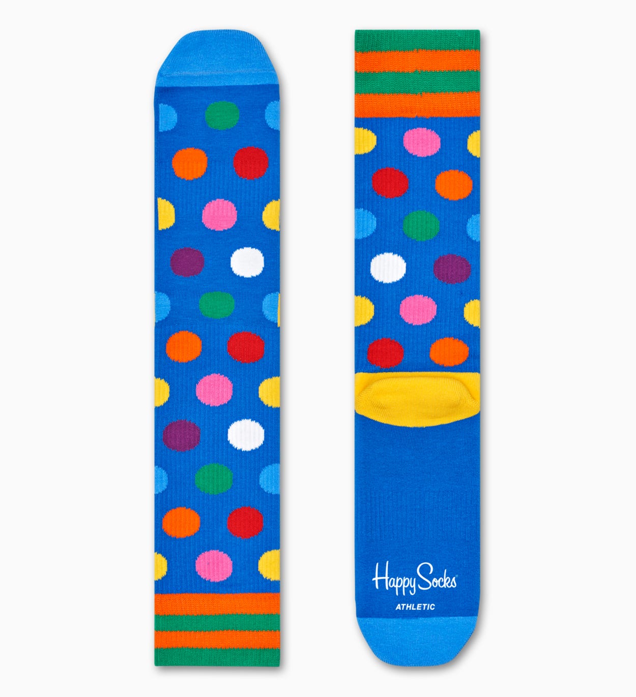 Blue sport socks: Big Dot - ATHLETIC | Happy Socks