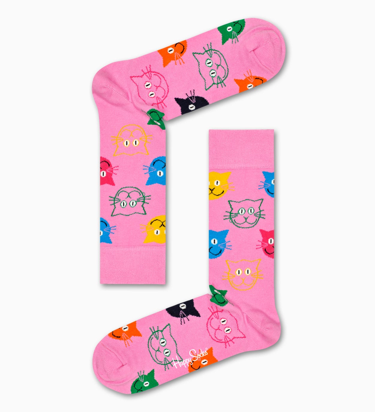 Witzige Süße Cat Socks - Rosa | Happy Socks