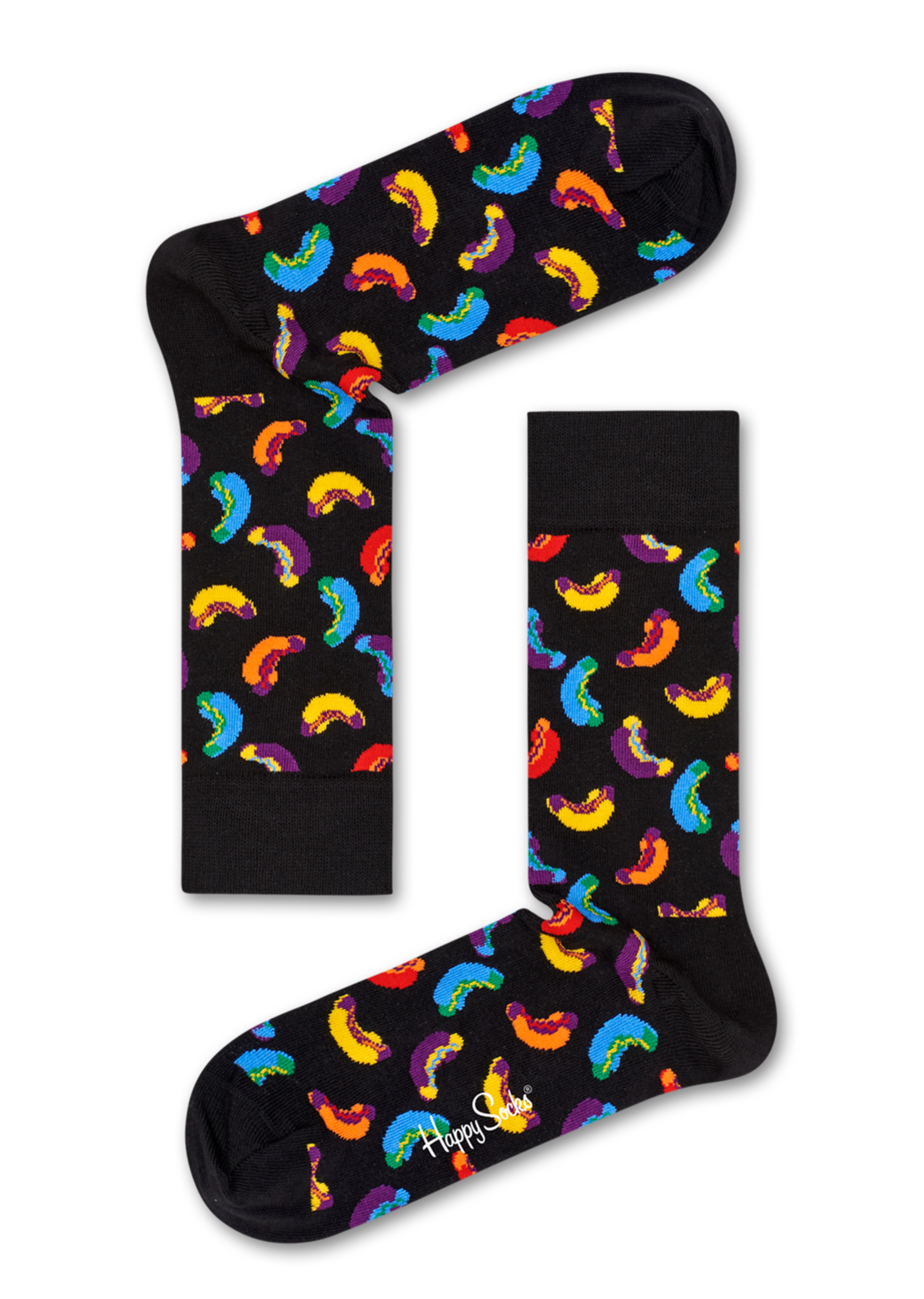taille : 36-40 Happy Socks Lot de 3 paires de chaussettes pour femme multicolores 36-40