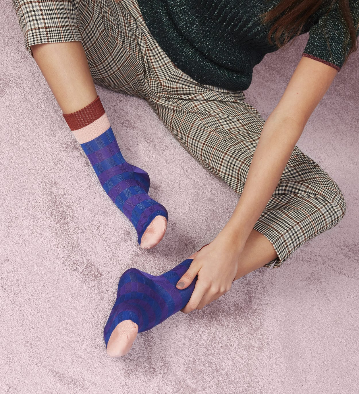 Blaue niedrige Socken: Helen | Hysteria by Happy Socks