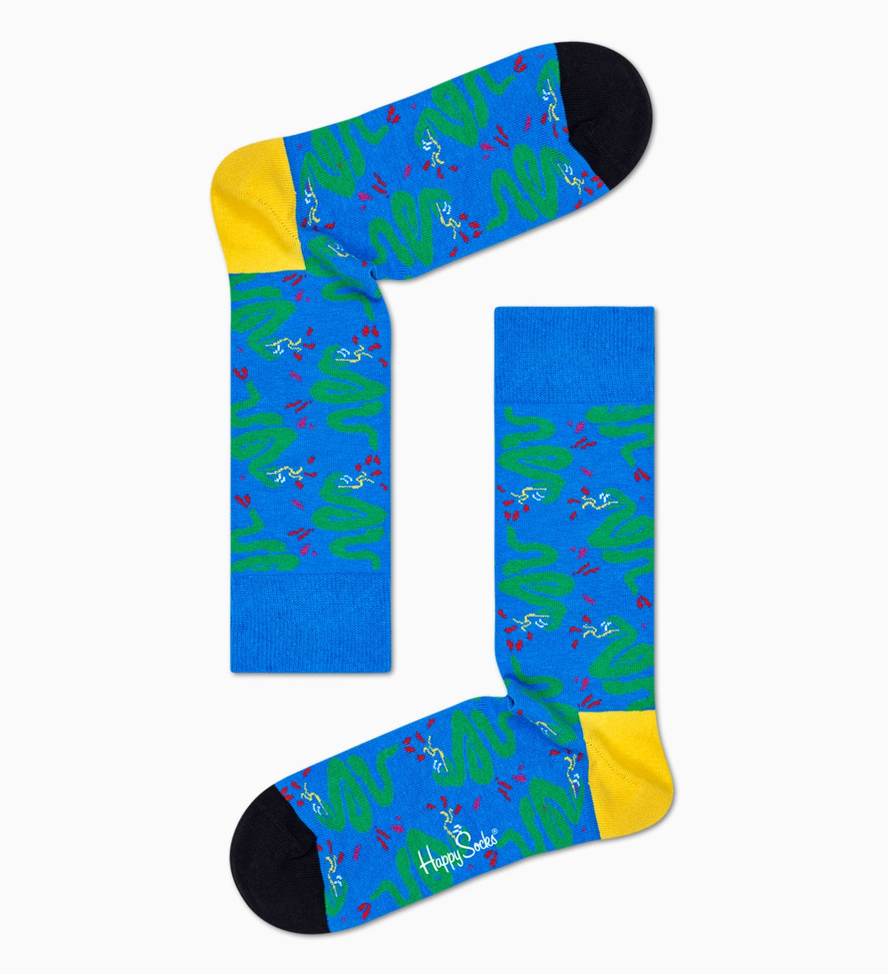 Gemusterte blaue Socken: Schlange | Happy Socks