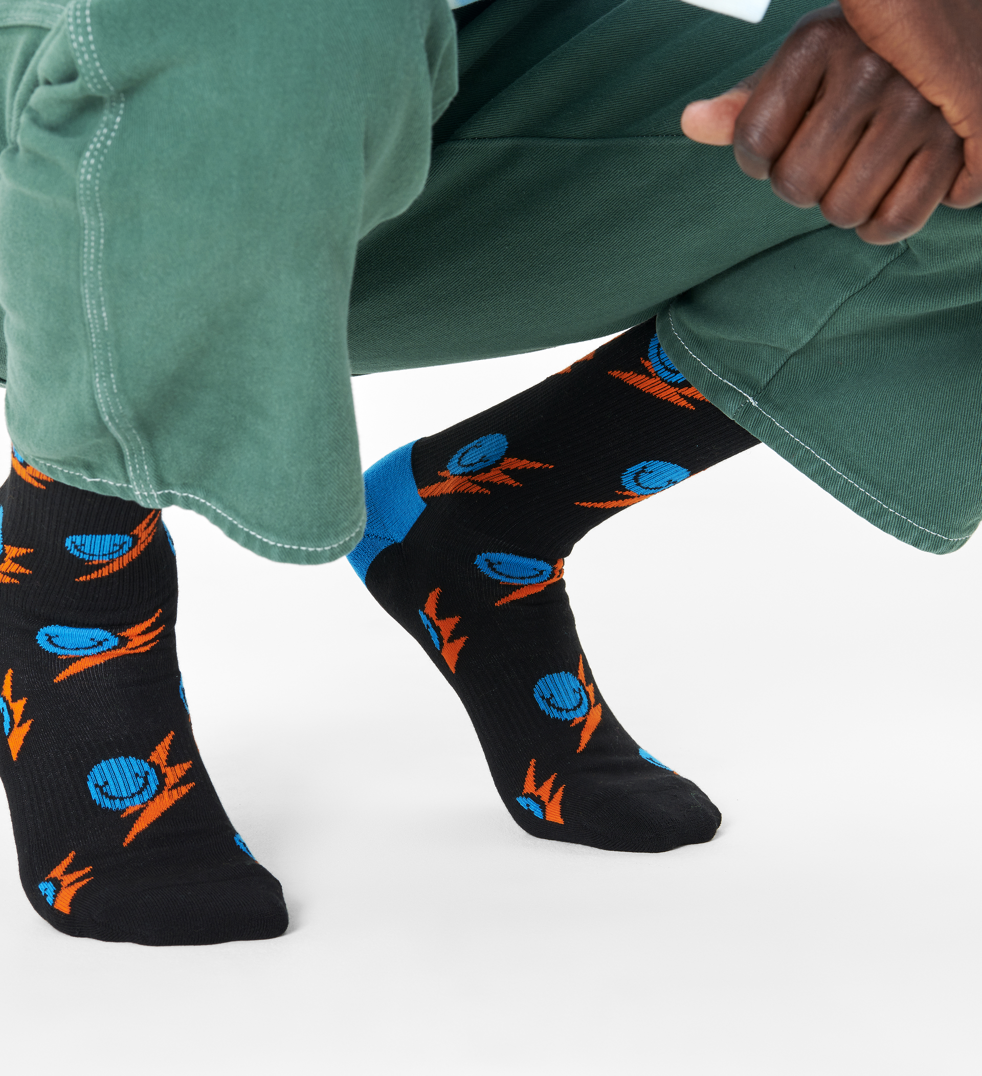 Smile Flash Crew Sock