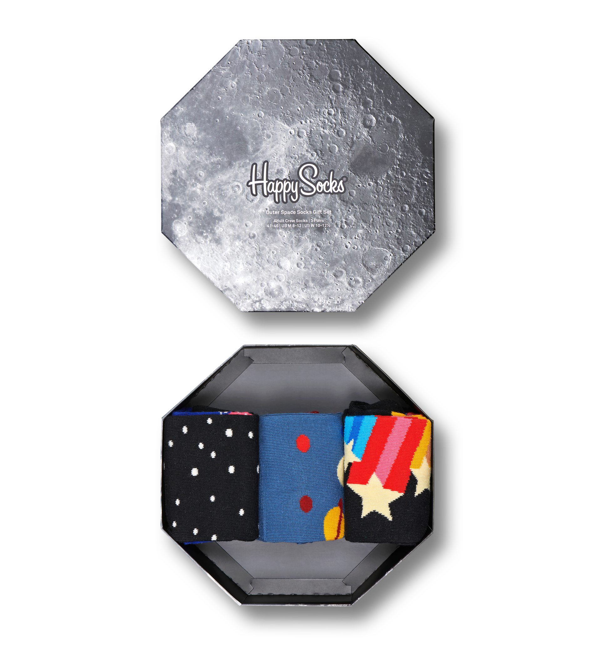 3-Pack Outer Space Socks Gift Set