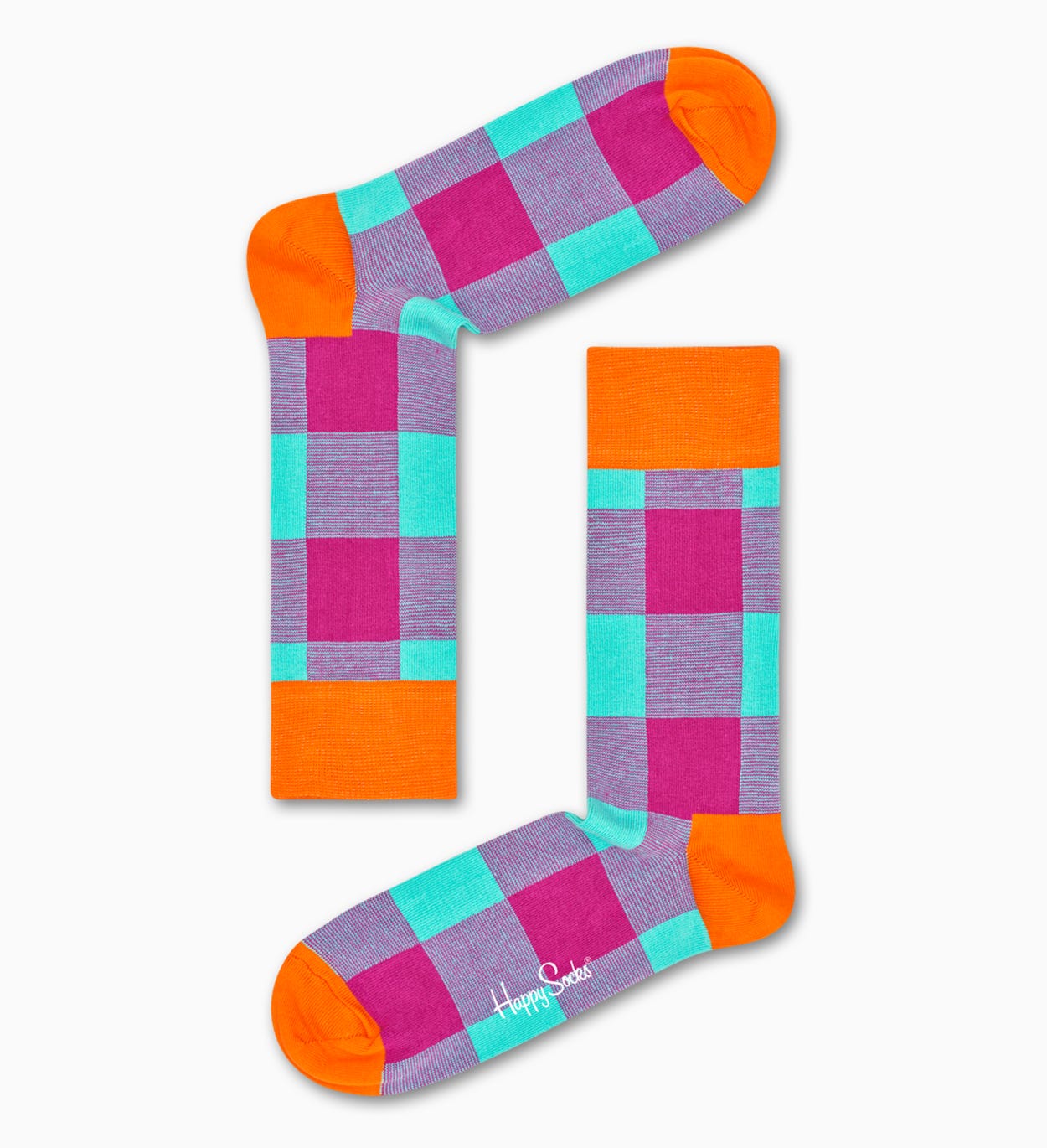Pink socks: Gingham pattern | Happy Socks