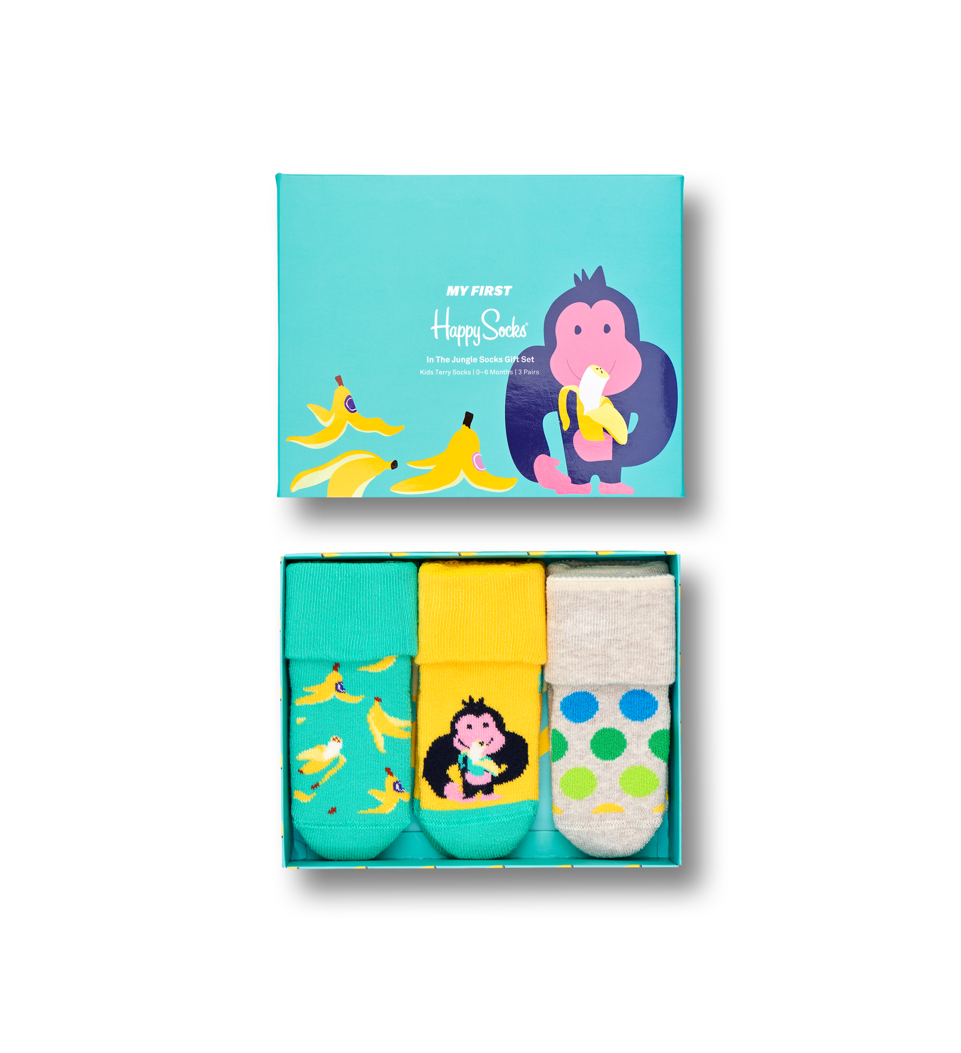 3-Pack In The Jungle Terry Socks Gift Set
