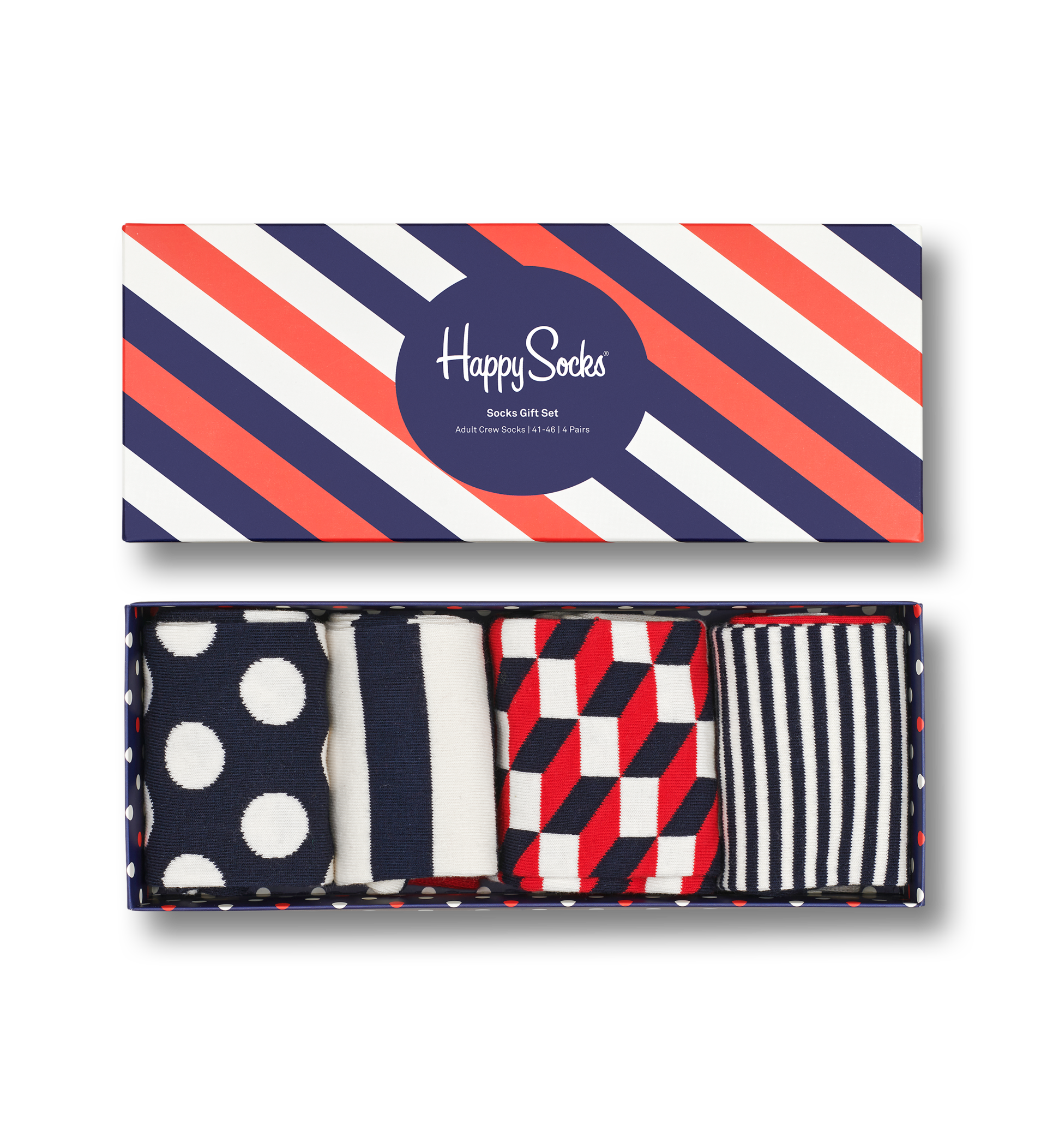 4-Pack Classic Navy Socks Gift Set