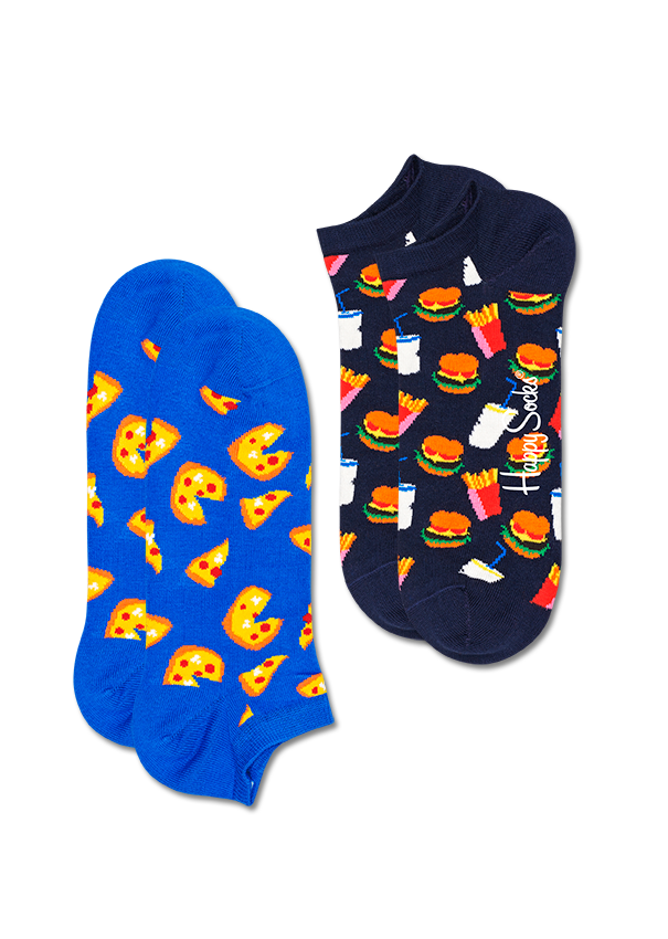 2-Pack Junk Food Low Sock