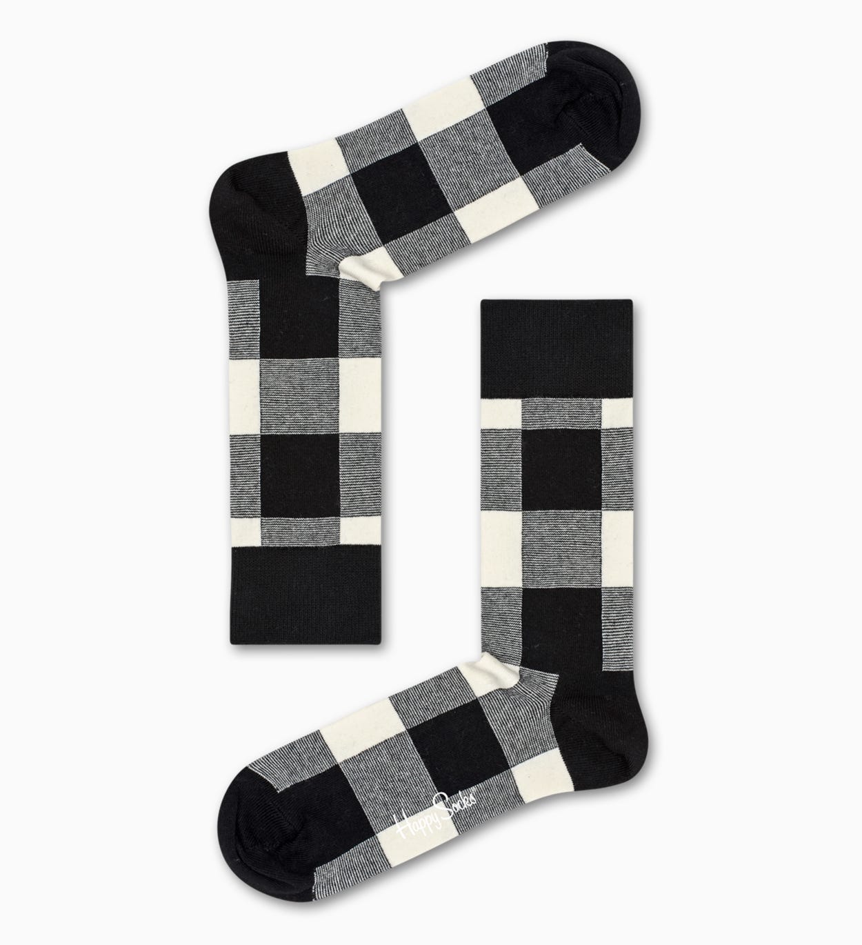 Black socks: Gingham pattern | Happy Socks