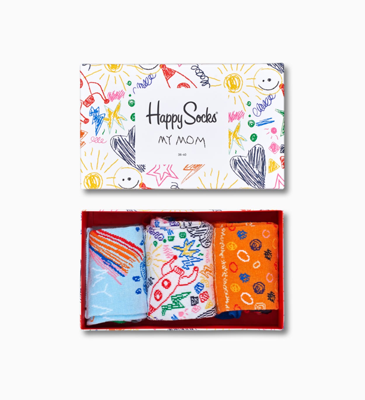 Geschenkbox mit Socken zum Muttertag 3-PACK | Happy Socks