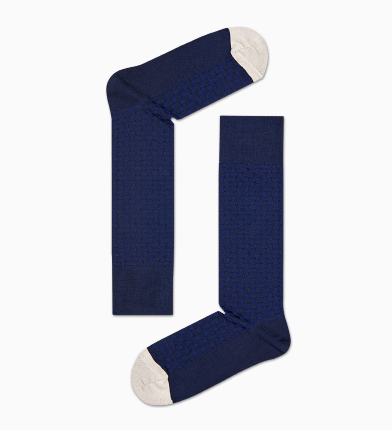 Dunkelblaue Anzugsocken: Moss Knit - Dressed | Happy Socks