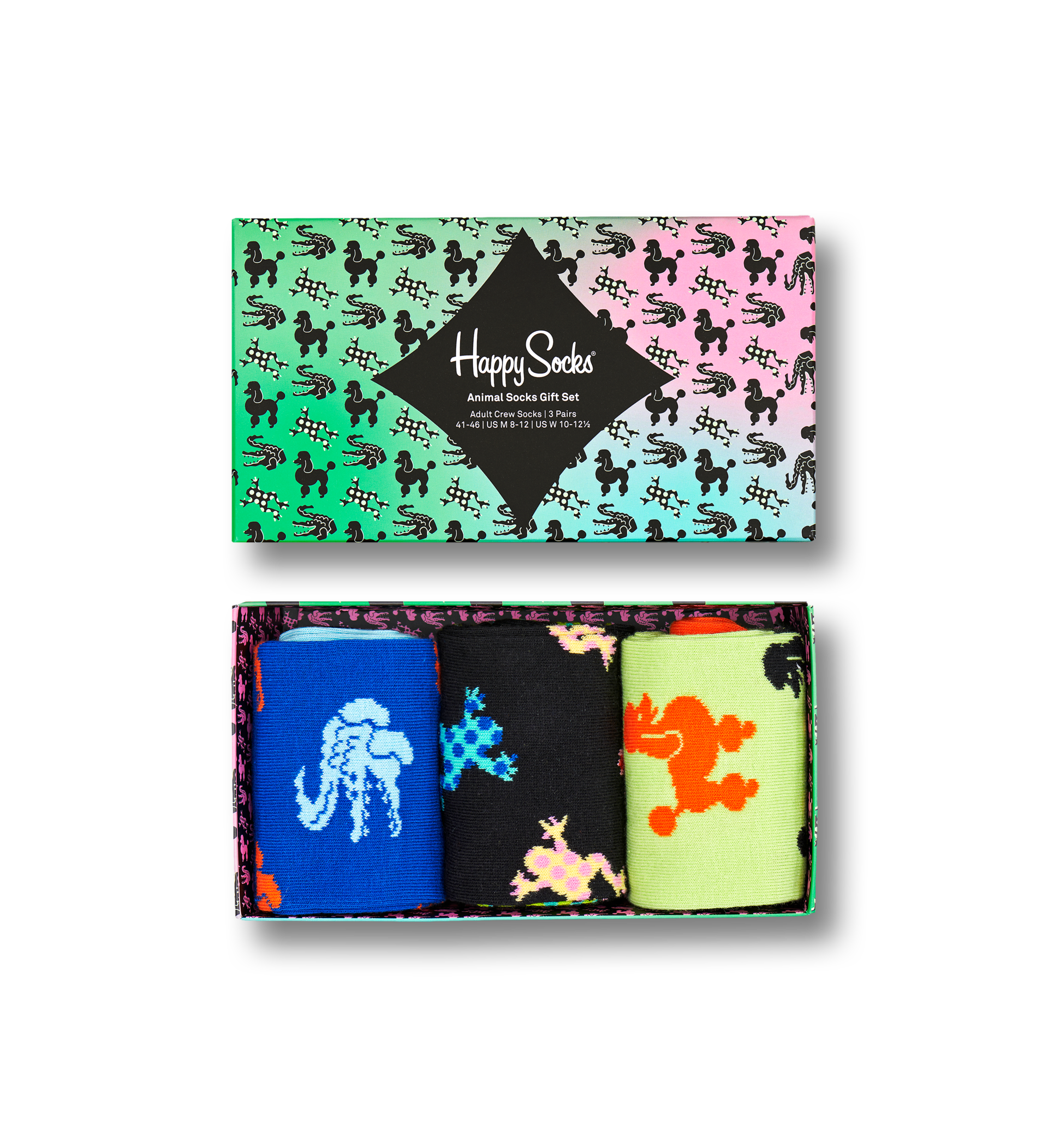 3-Pack Animal Socks Gift Set