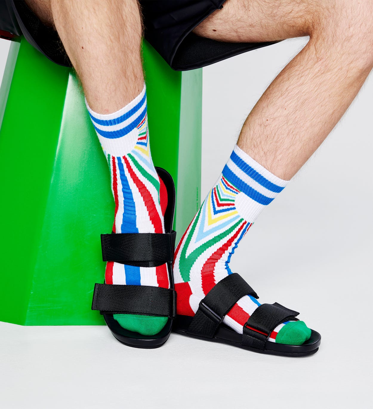 Sunset Socken, Weiß - ATHLETIC | Happy Socks