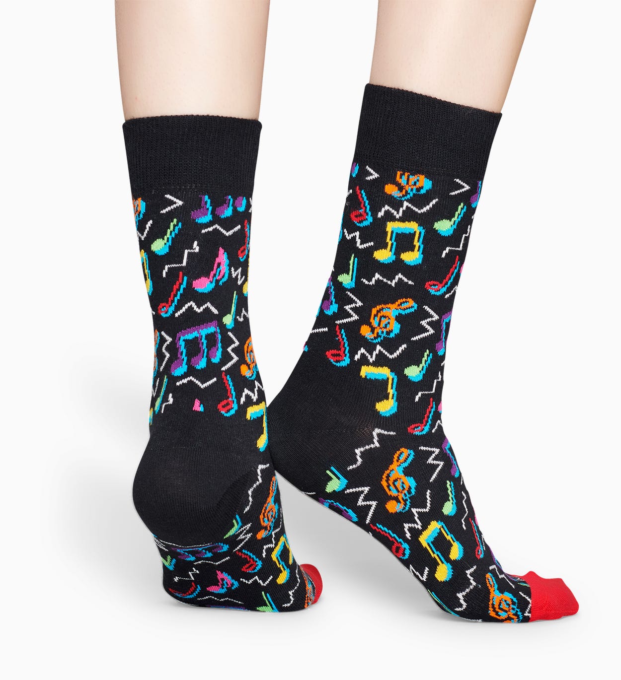 Gemusterte schwarze Socken: City Jazz | Happy Socks