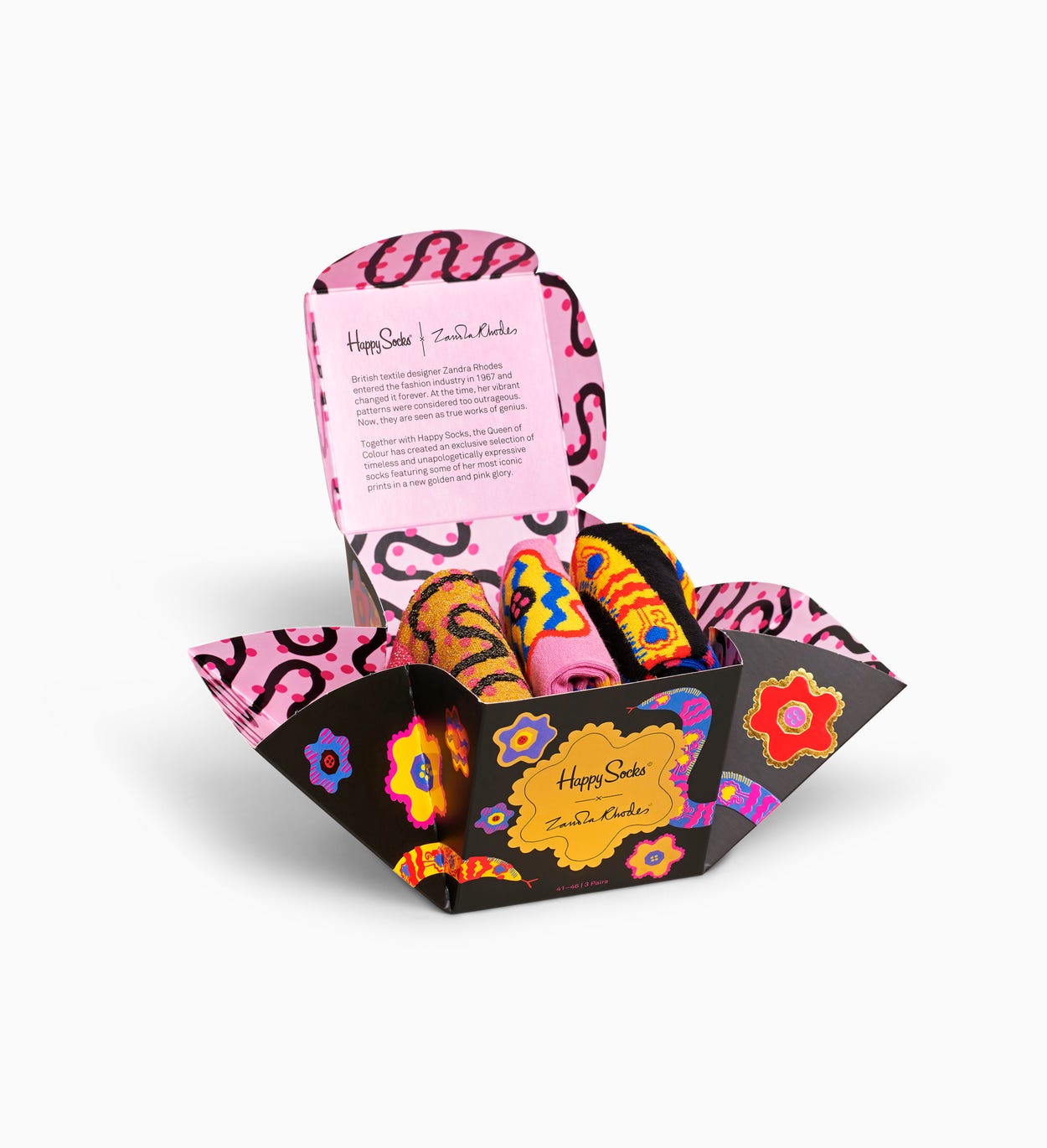 Zandra Rhodes 3 pack Gift Set | Happy Socks