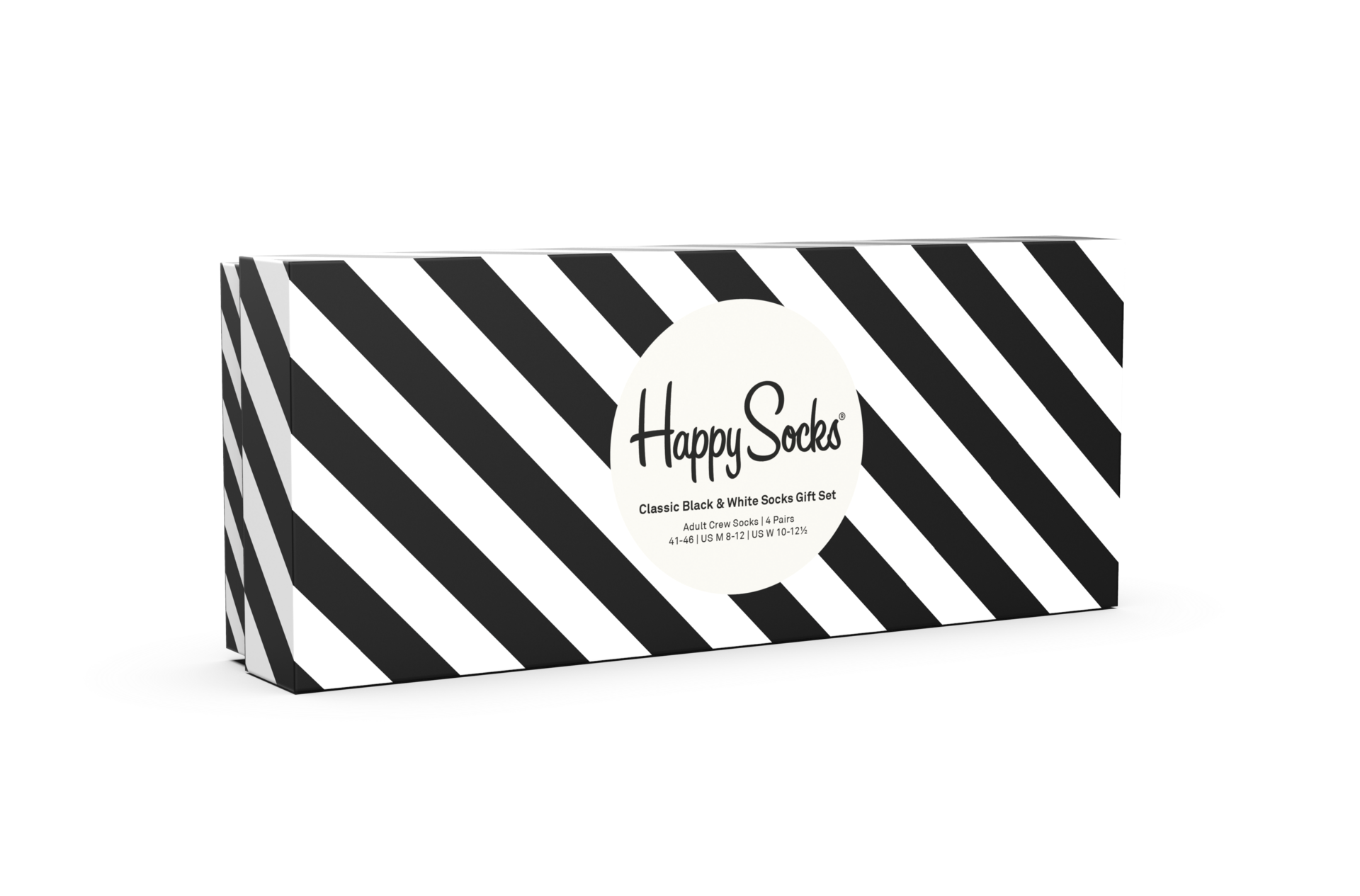4-Pack Classic Black & White Socks Gift Set