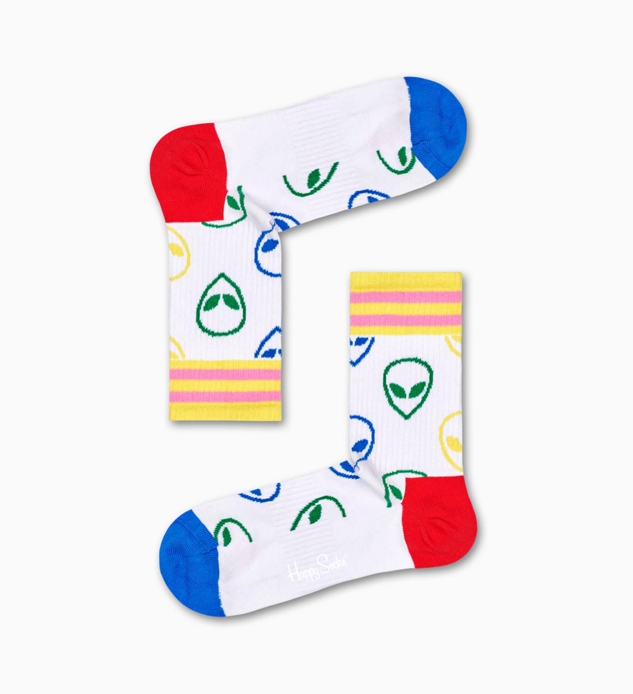 Weiße Sportsocken: Alien - ATHLETIC | Happy Socks