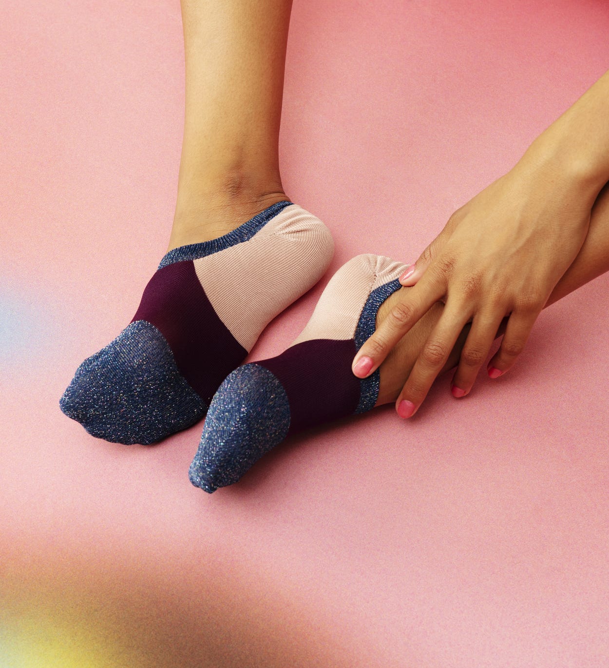 Blaue Sneaker Socken: Isa - Hysteria | Happy Socks
