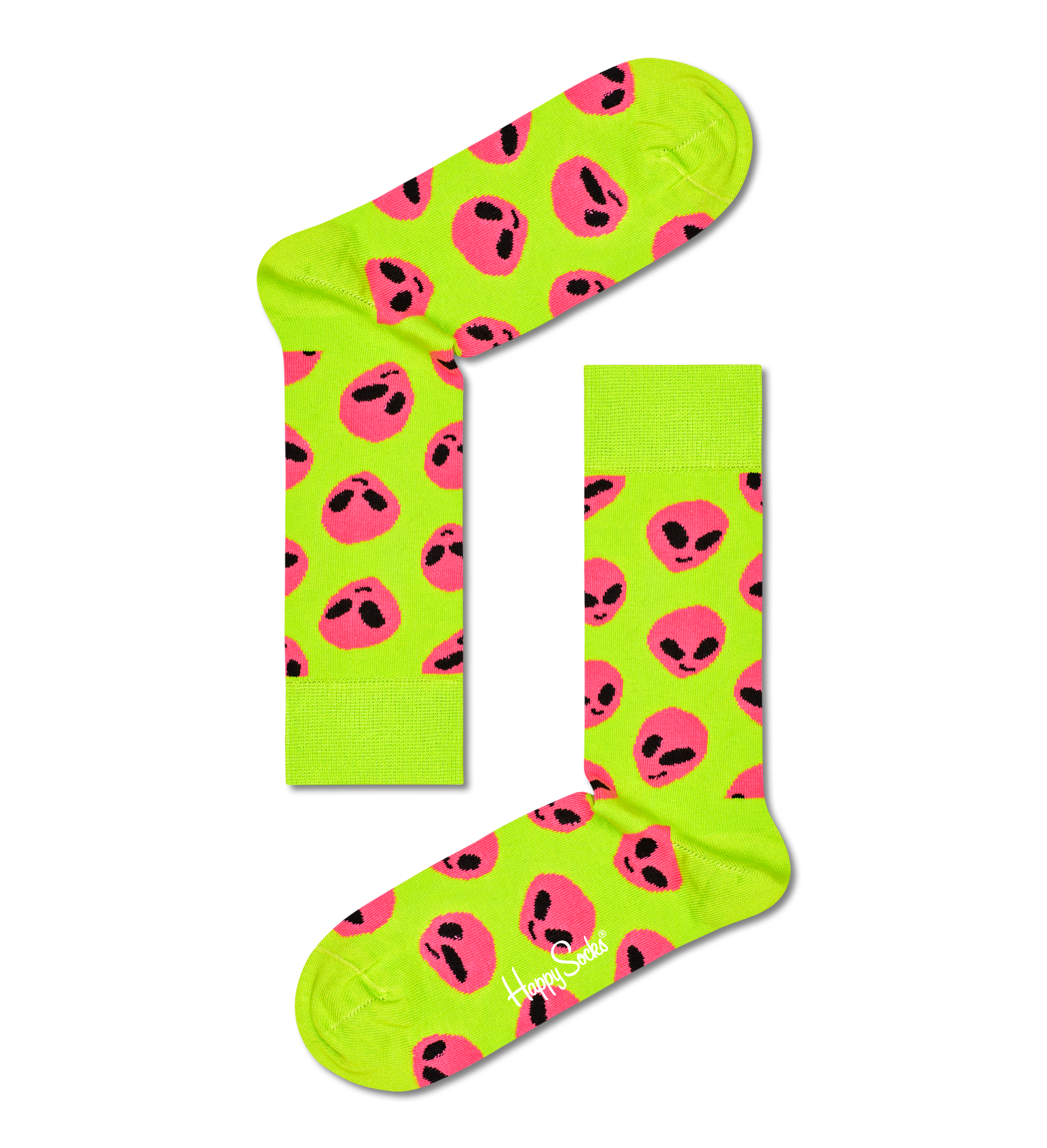 Light Green Alien Crew Sock | Happy Socks