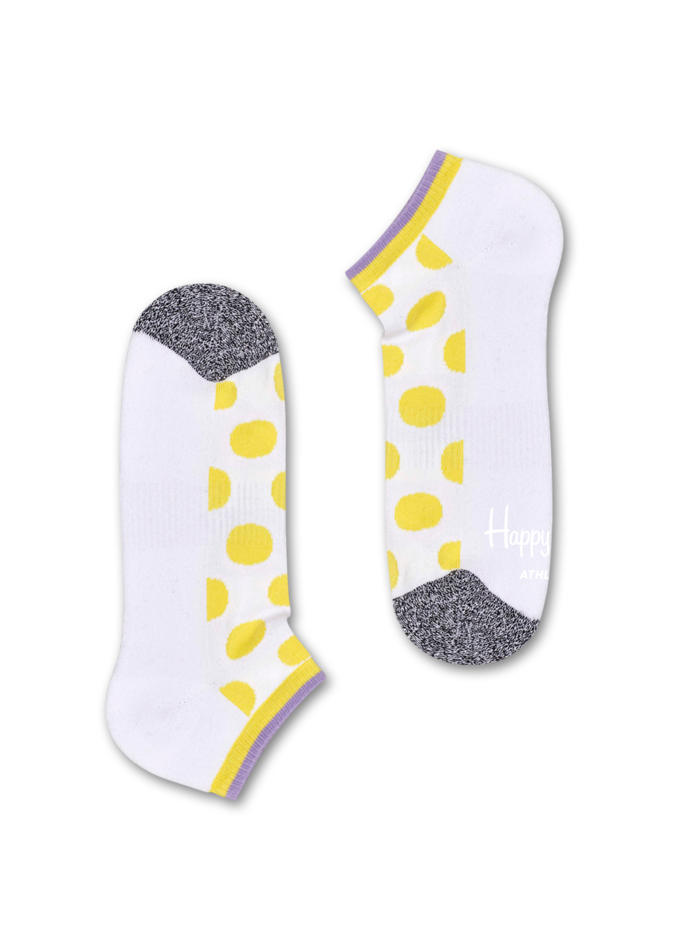 White low sport socks: Big Dot - ATHLETIC | Happy Socks