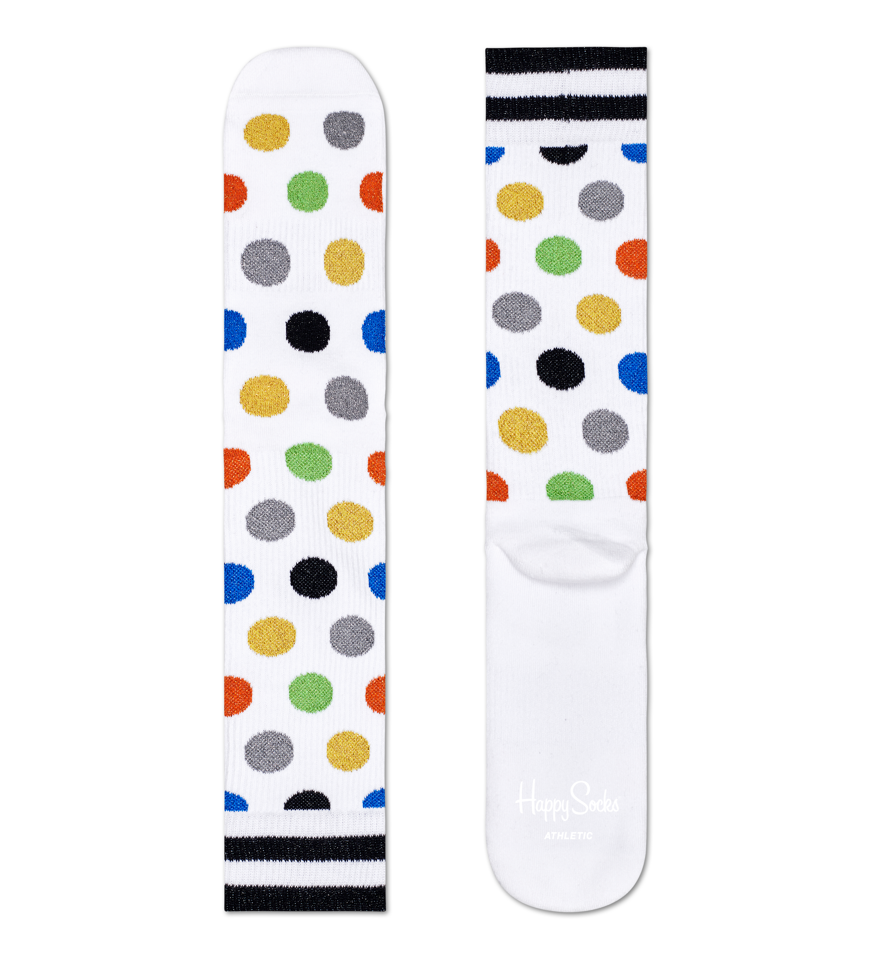 Big Dot Socks, White - ATHLETIC | Happy Socks