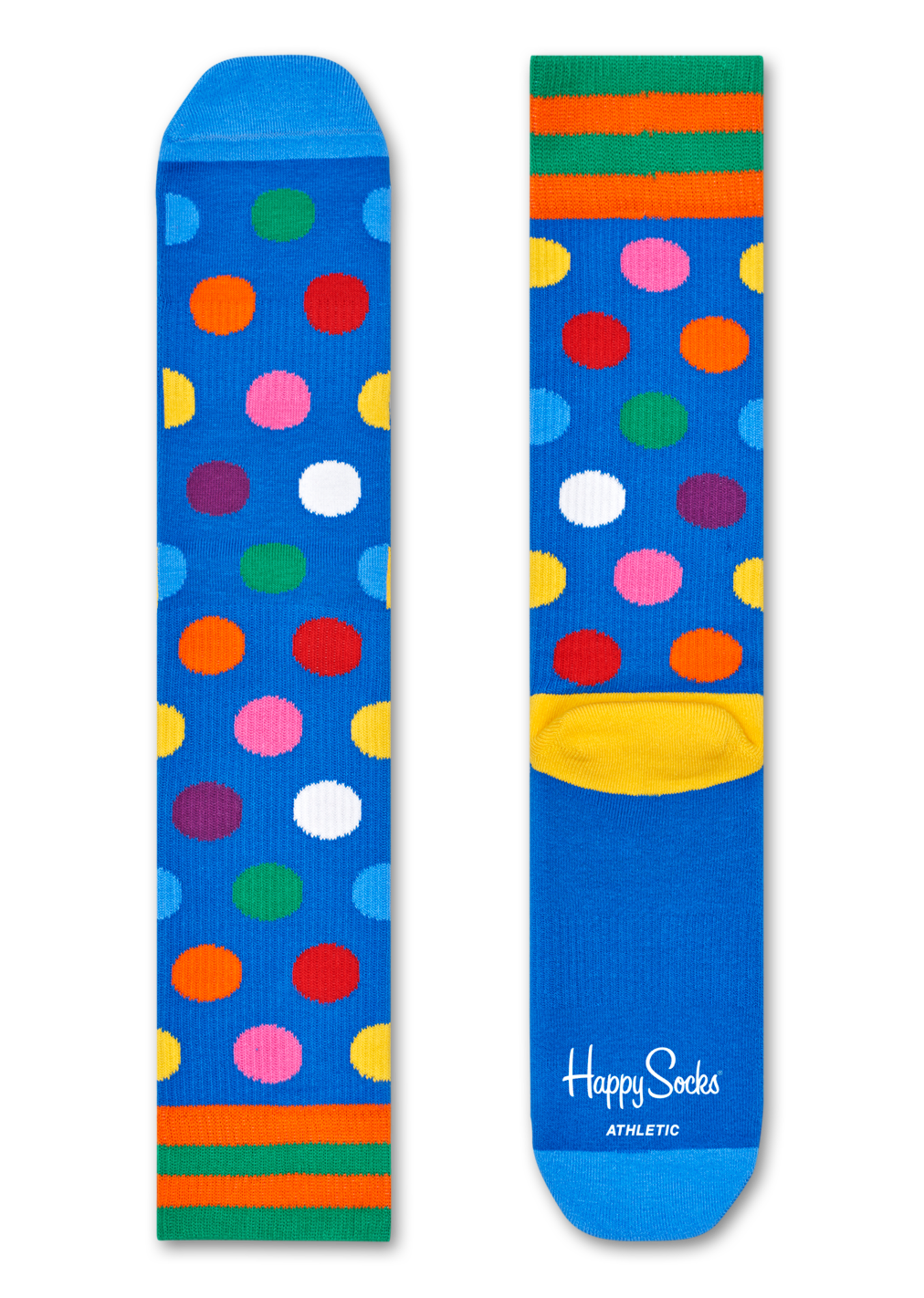 Blue sport socks: Big Dot - ATHLETIC | Happy Socks