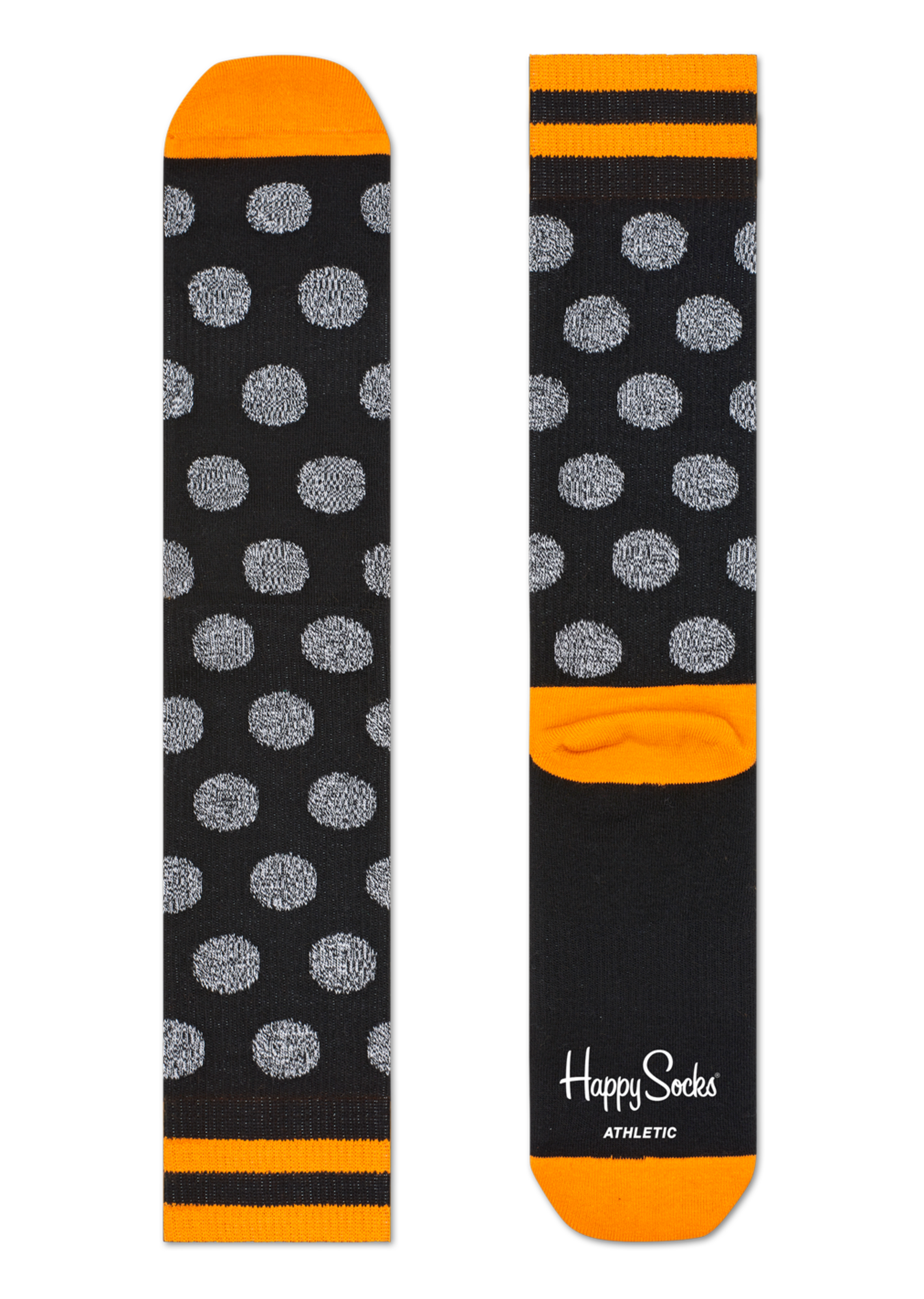 Black sport socks: Big Dot - ATHLETIC | Happy Socks