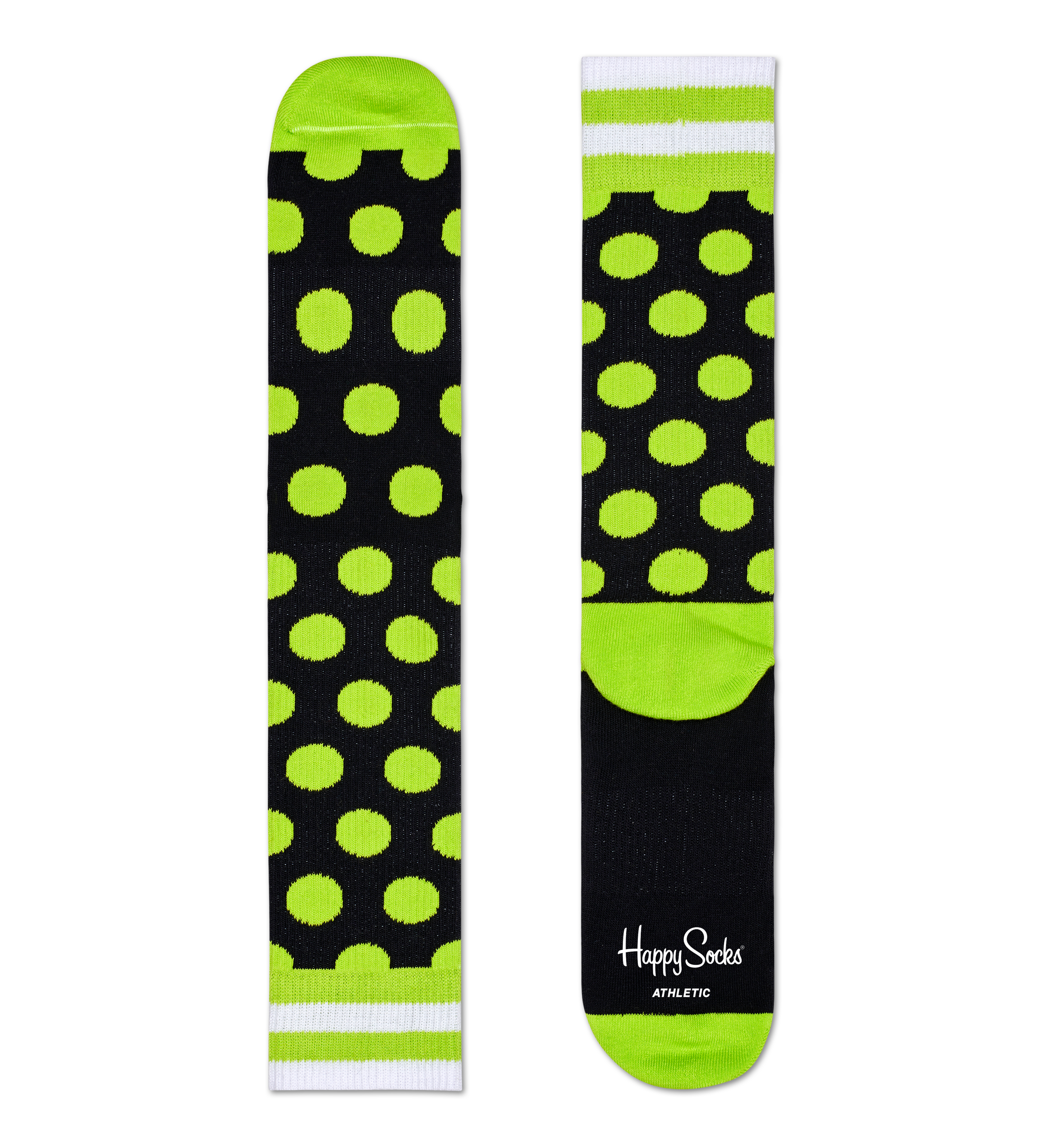 Big Dot Socks, Black - ATHLETIC | Happy Socks