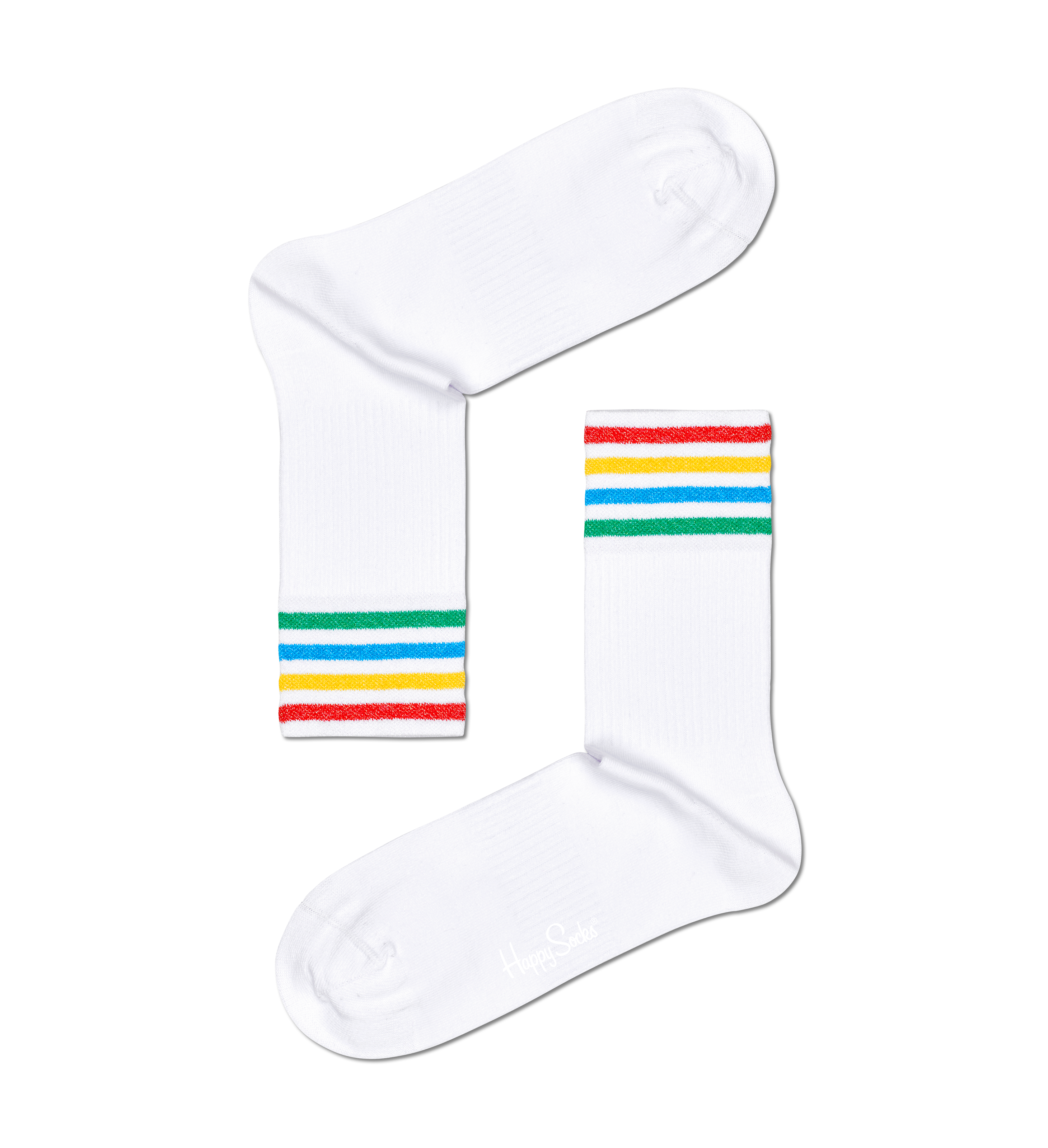 Meia Athletic Multi Stripe 3/4 Crew Happy Socks • Happy Socks Brasil