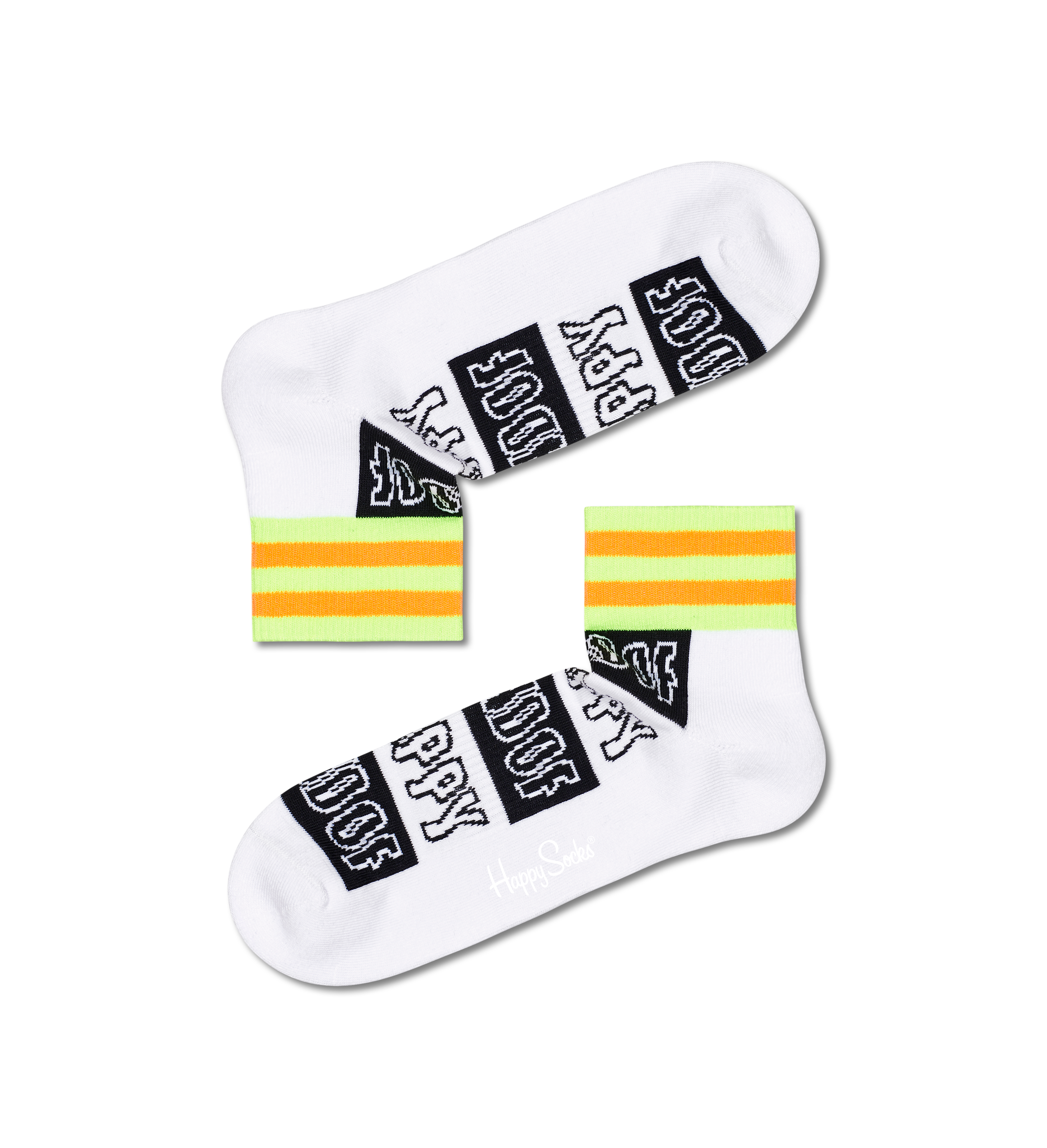Happy Stripe Sock, White | Happy Socks
