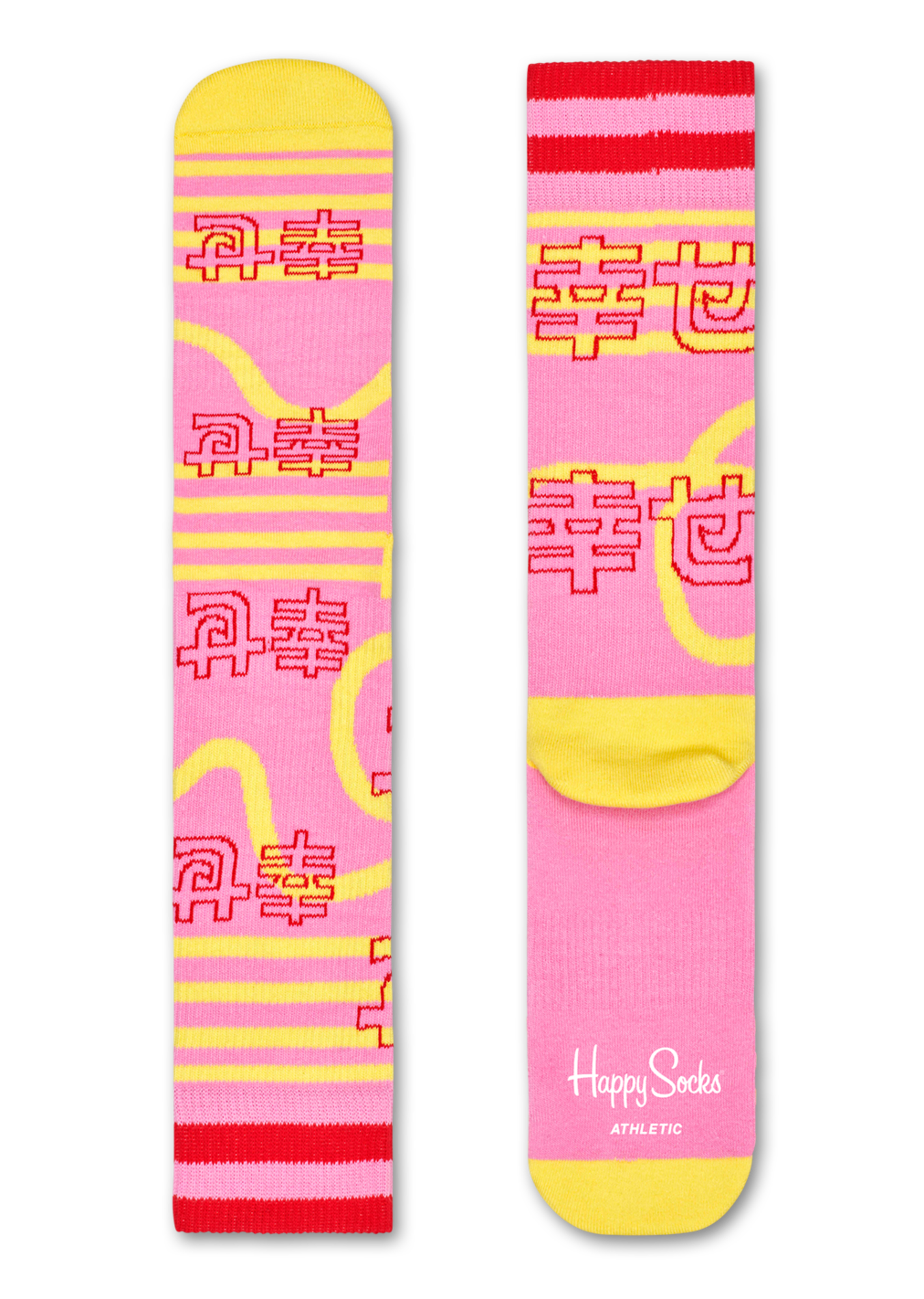 Pink sport socks: Japan - ATHLETIC | Happy Socks