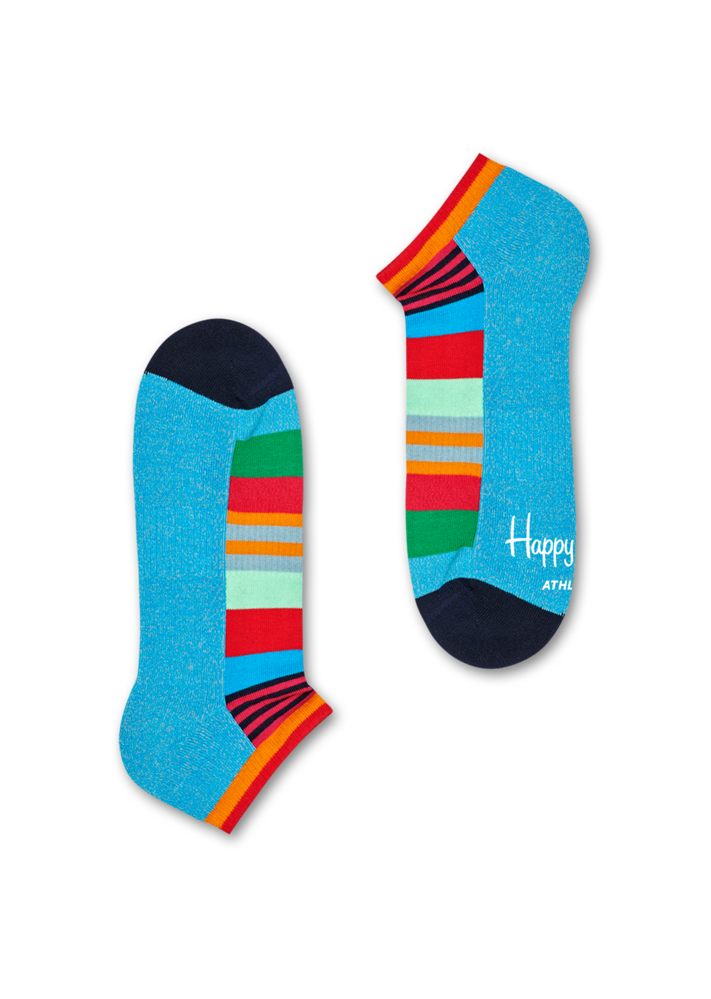 Blue, Red low socks: Stripe - ATHLETIC | Happy Socks