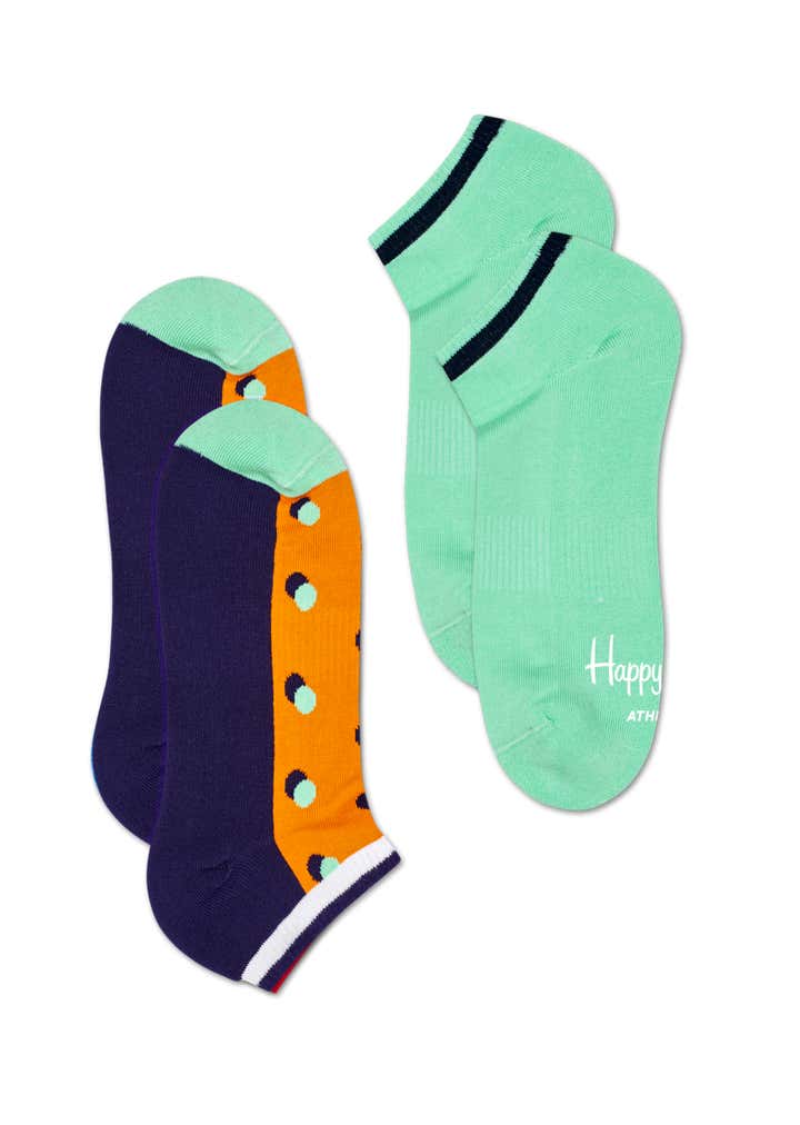 2-Pack Athletic Shadow Dot Low Sock