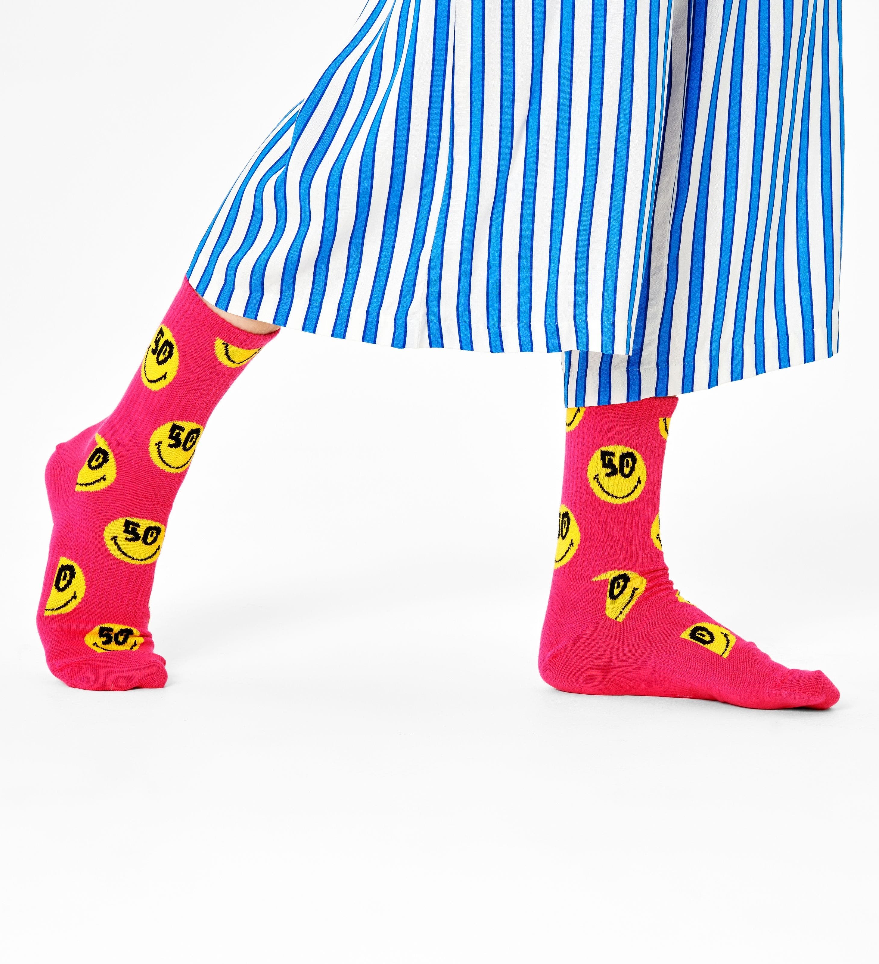 Jaune Visiter la boutique Happy SocksHappy Socks Super Smiley Sock Chaussettes S Femme 