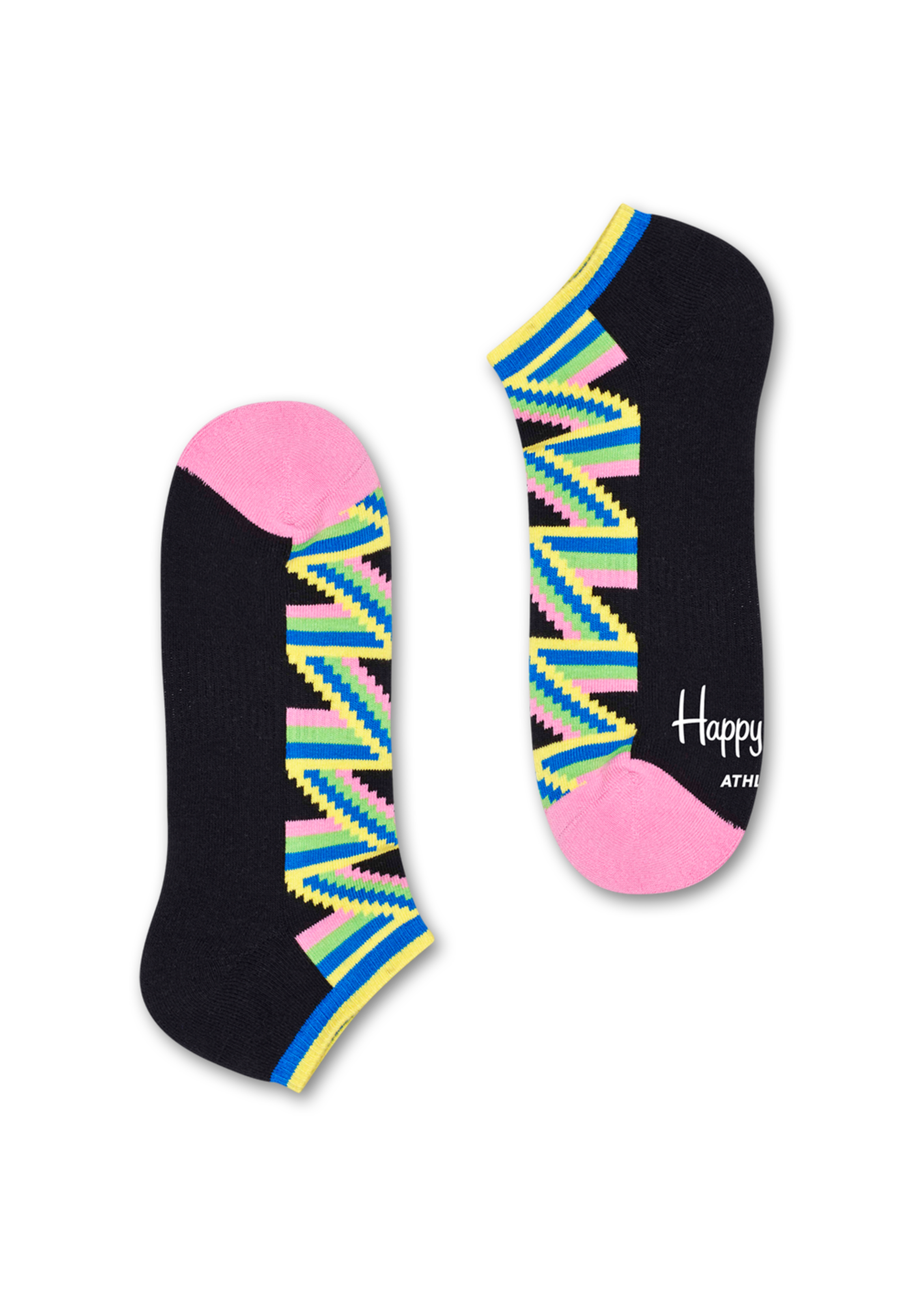 Black low sport socks: Sunk - ATHLETIC | Happy Socks