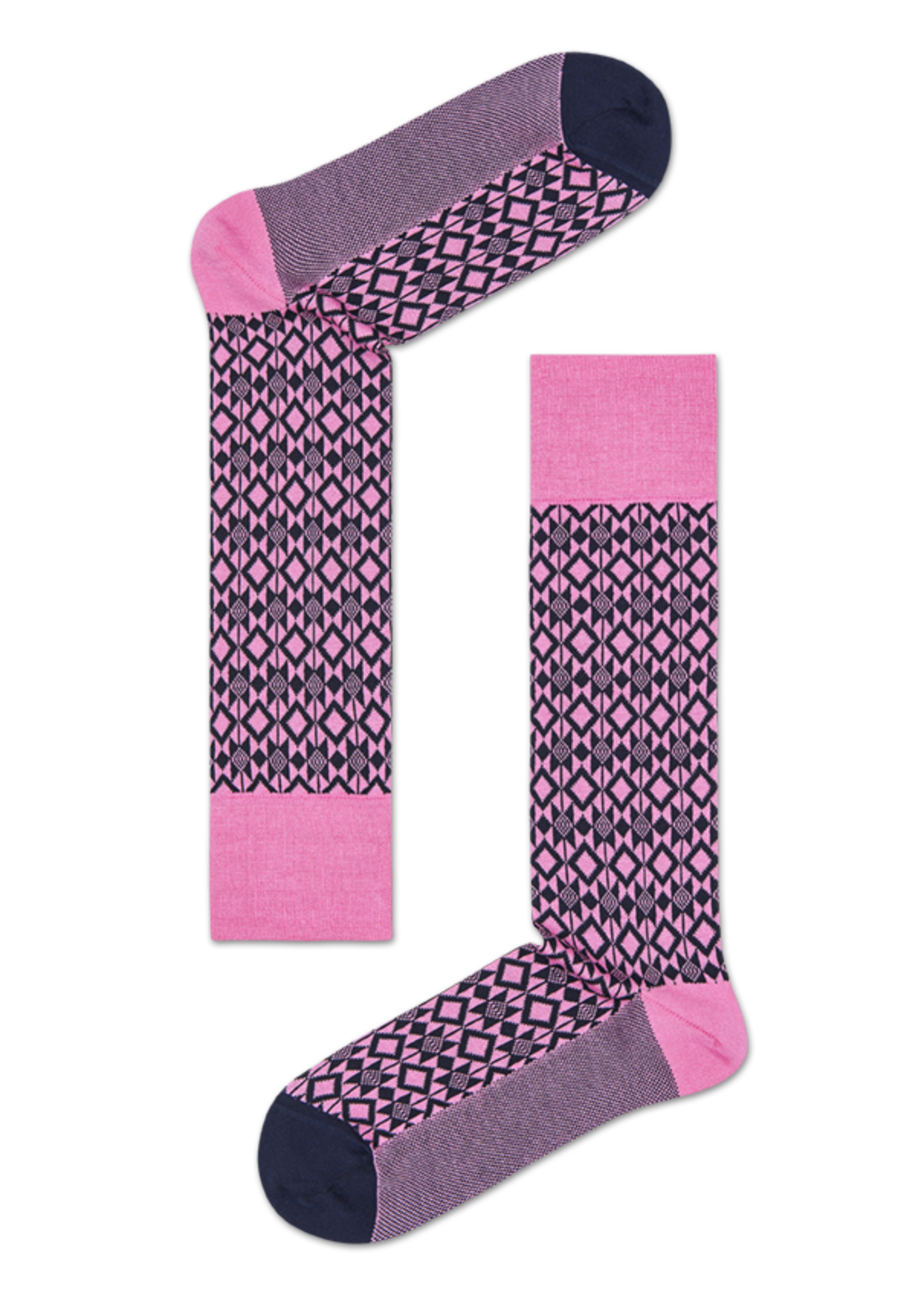 pink suit socks: aztec - dressed | happy socks