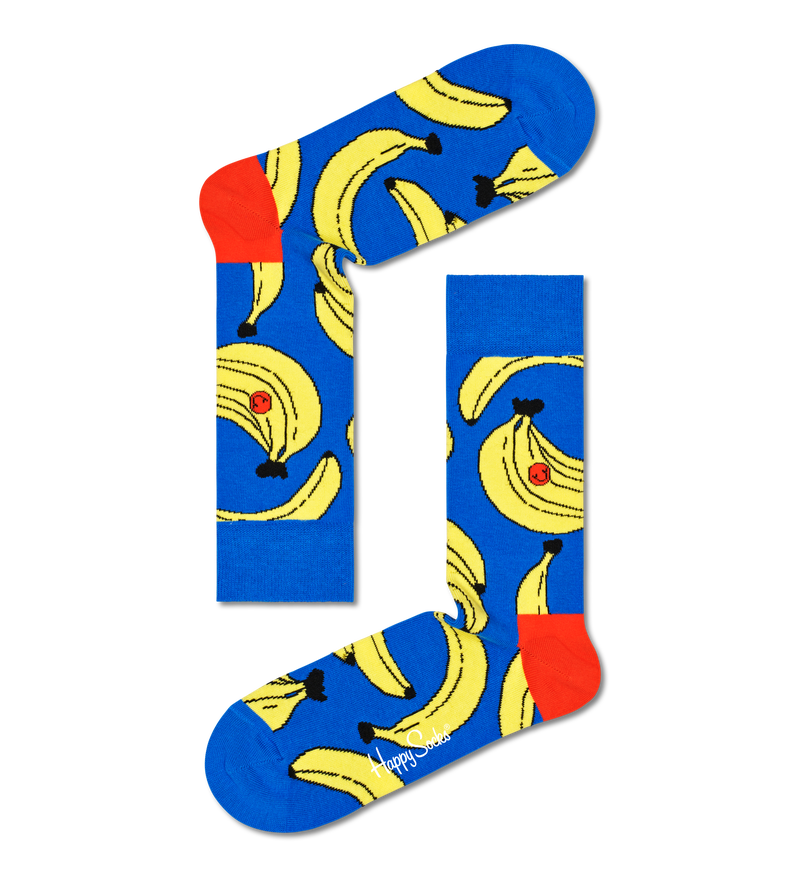Blue Banana Crew Sock