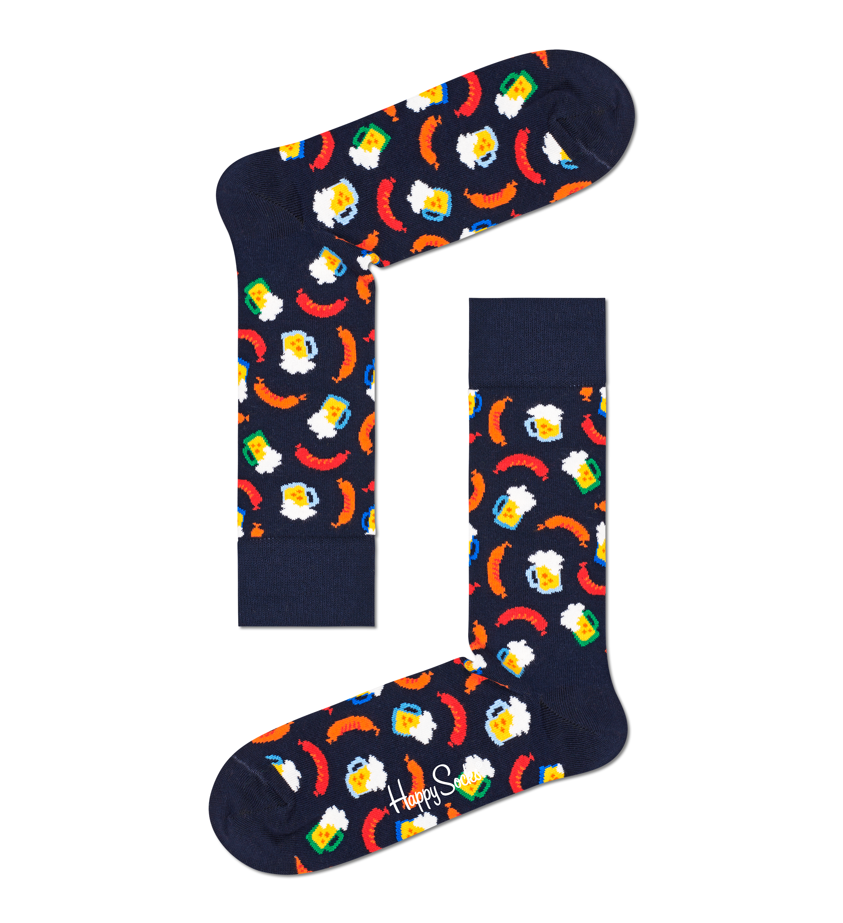 UK size 7.5-11.5 HAPPY SOCKS Men's Hula Socks in PINK 