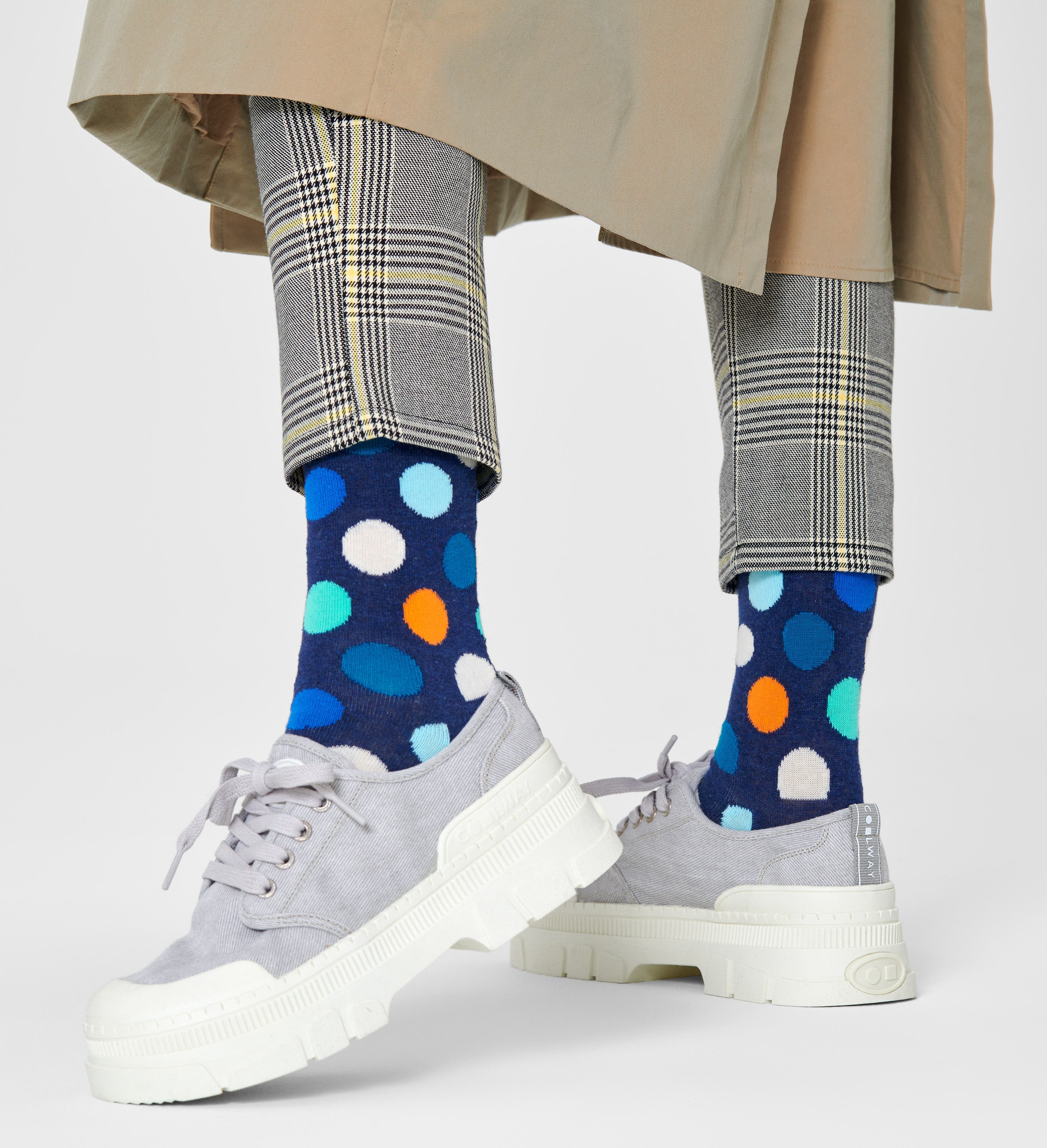2-Pack Classic Big Dot Crew Socks | Happy Socks US