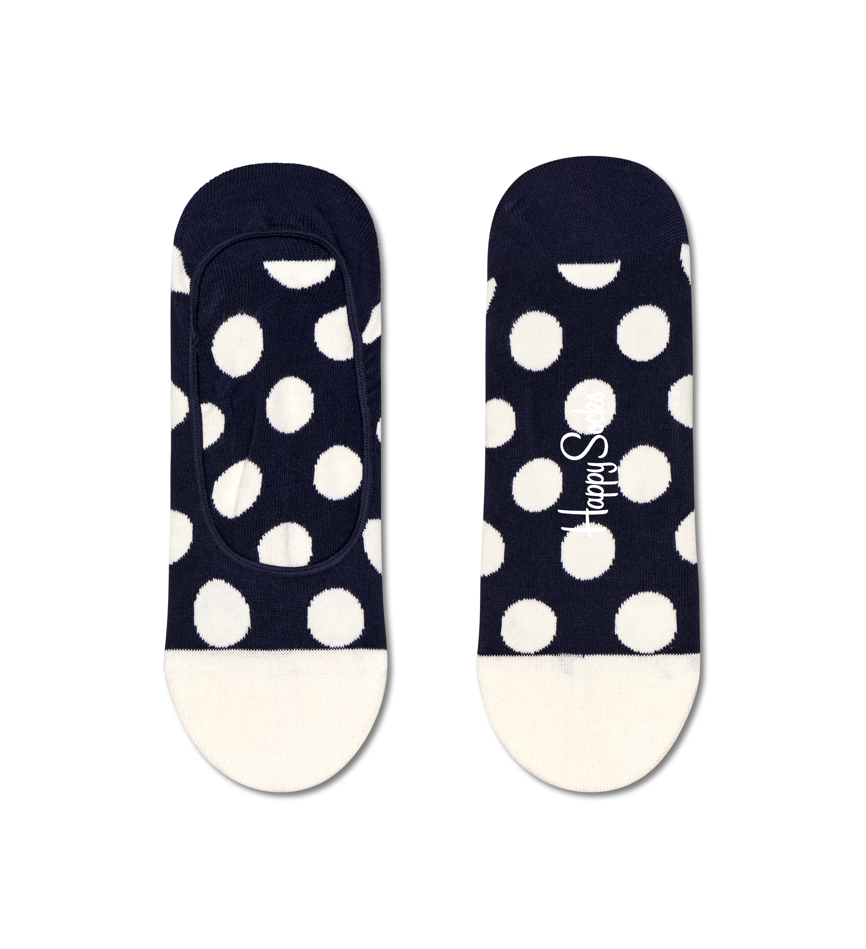 Navy Big Dot Liner Sock