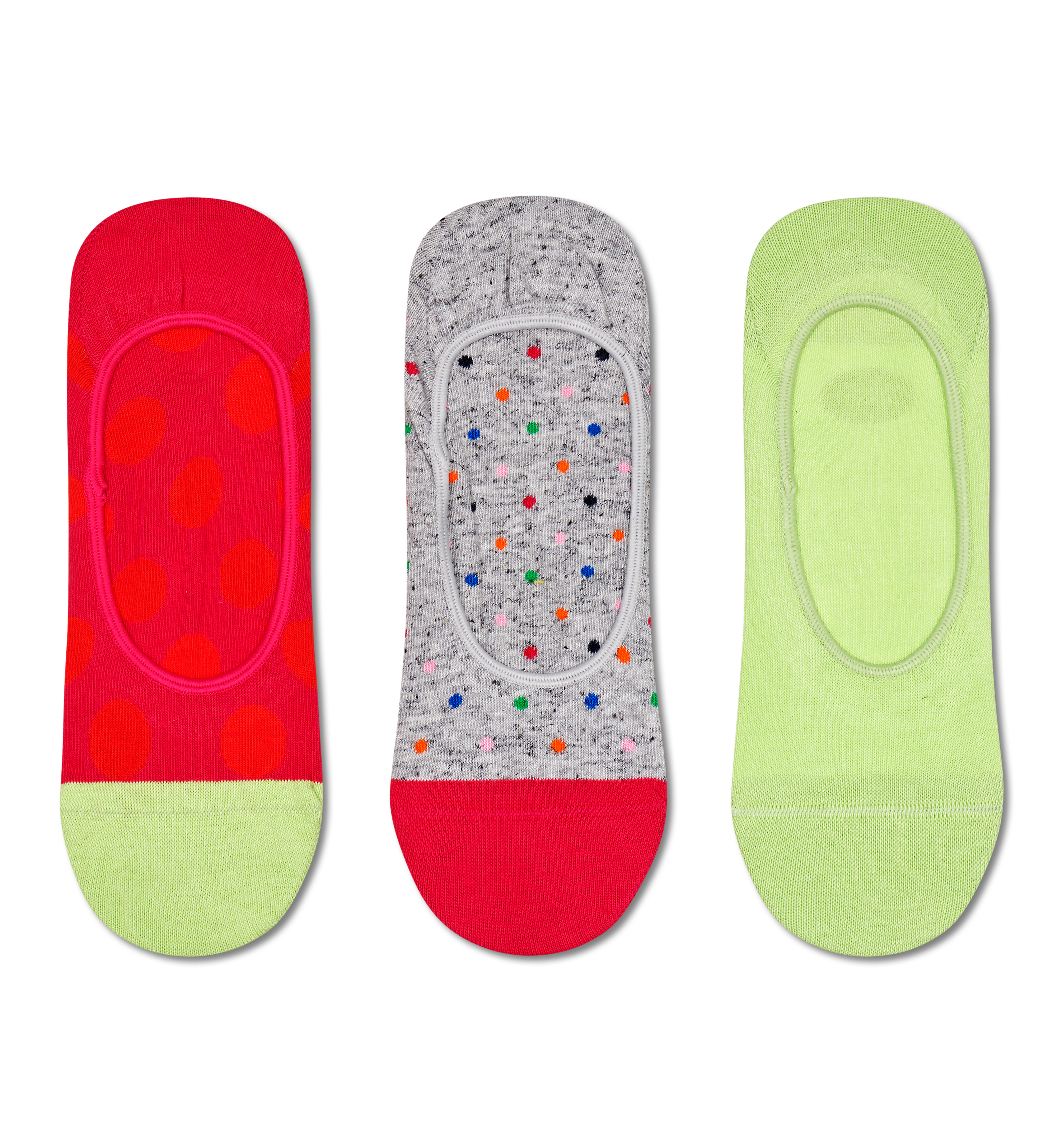 Pink Big Dot 3-Pack Liner Sock | Happy Socks